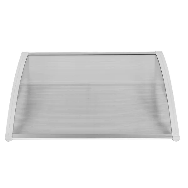 HT-100 X 80 Household Application Door & Window Rain Cover Eaves Transparent Board & White Holder