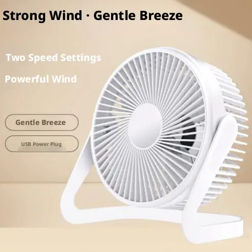 Mini fan-white-6 inch-adjustable in second gear-1