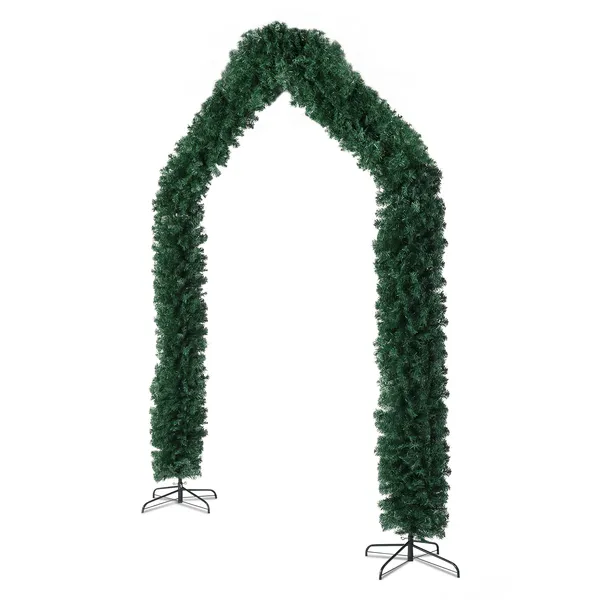 240X40X260cm 1650 Branches PVC Christmas Arch Holiday Arch Decoration Green_maomaolike.com