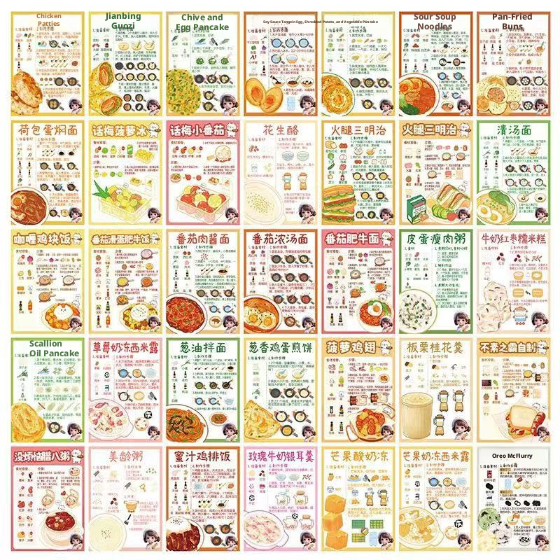 Gourmet Menu Stickers-Snack Breakfast-64 sheets