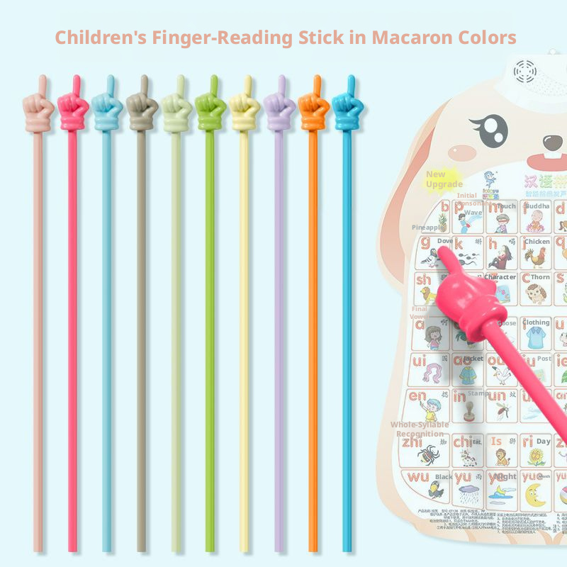 Finger Reading Stick-Random Color-Five Bars