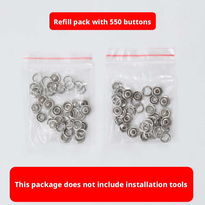 Hidden buckle clips-Accessories-Primary colors-50 sets of buttons