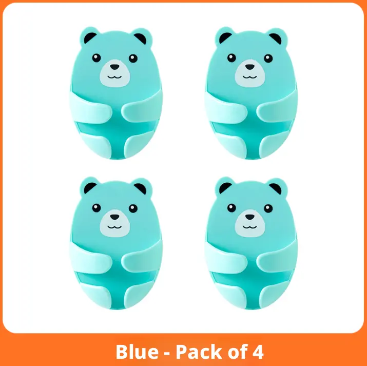 Punch-free power socket hook-blue- -1 pack