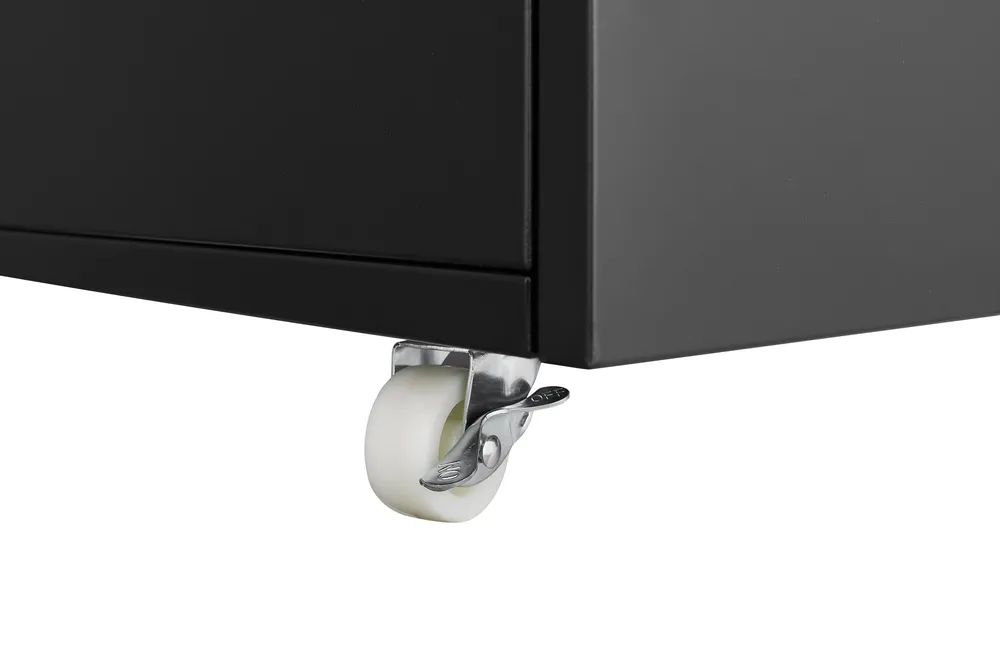 Steel Printer Stand Cabinet – 2‑Door Copier Storage – Heavy Duty 100 kg – Mobile