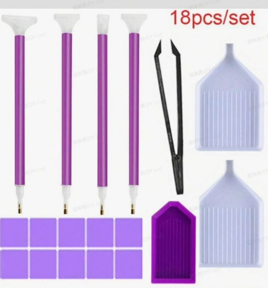 Diamond painting tool set-18 pieces