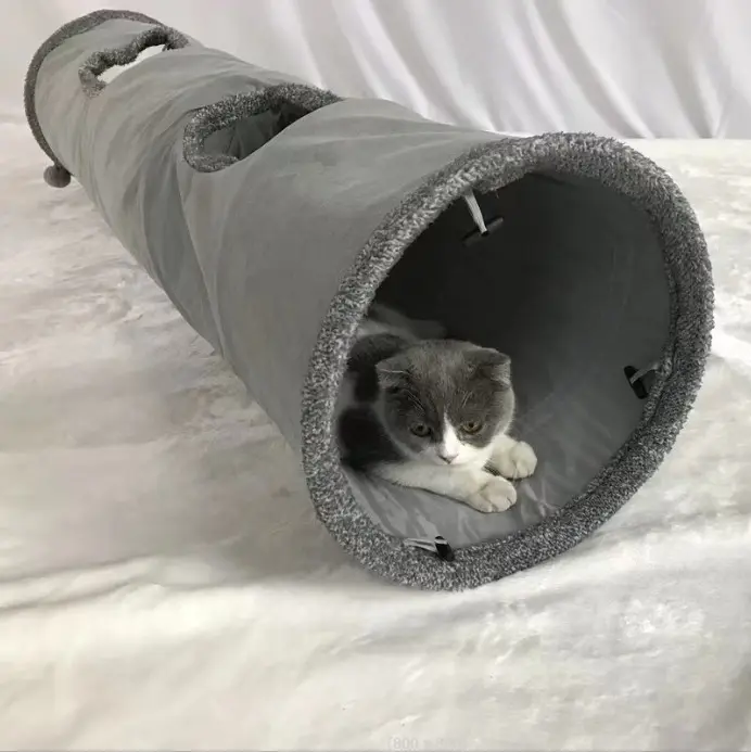 Cat Tunnel Toy-Gray-30 ‰ 130cm