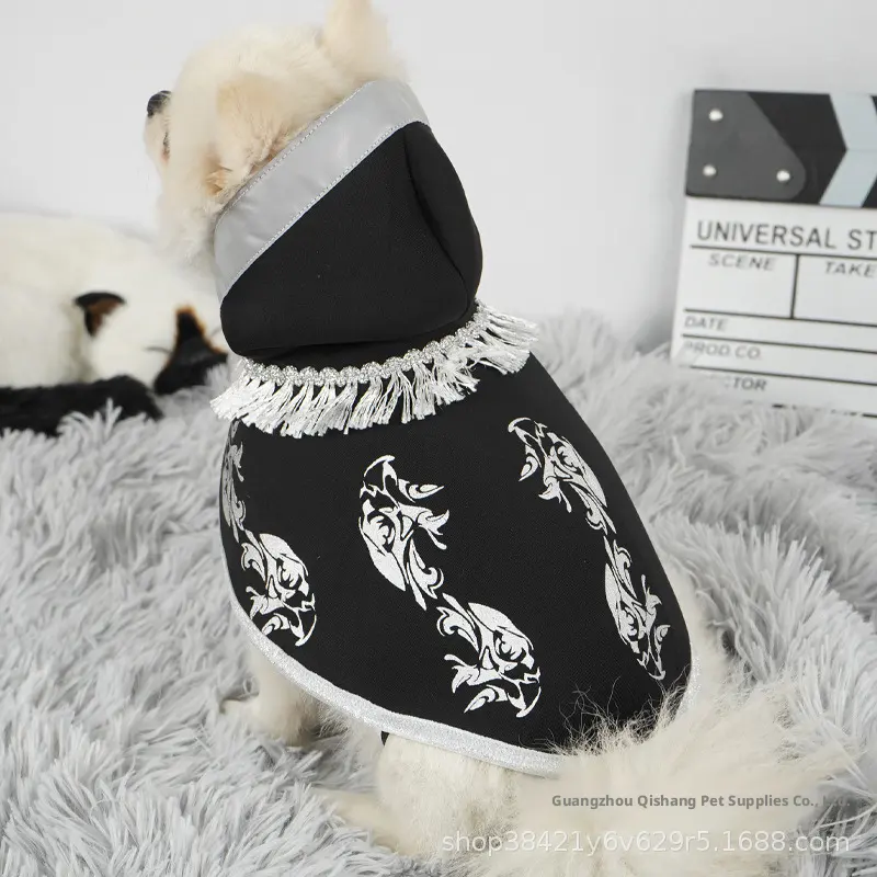 Pet Halloween Cape-Black-Size M