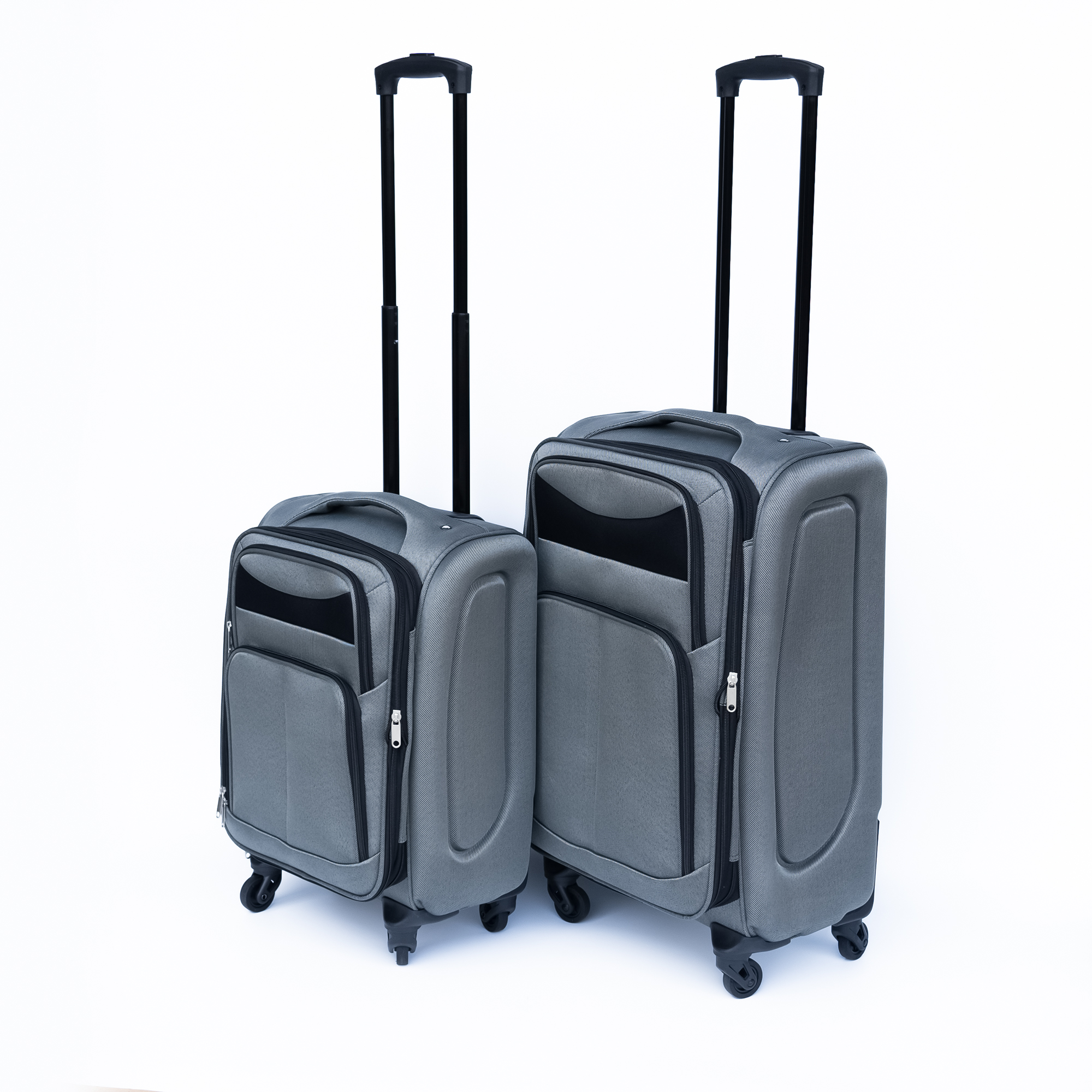 20 24 Travel Case Two-piece Suitcase Set Oxford Trolley Case Without Password Lock Universal Wheel Oxford Cloth Backpack GRAY 5