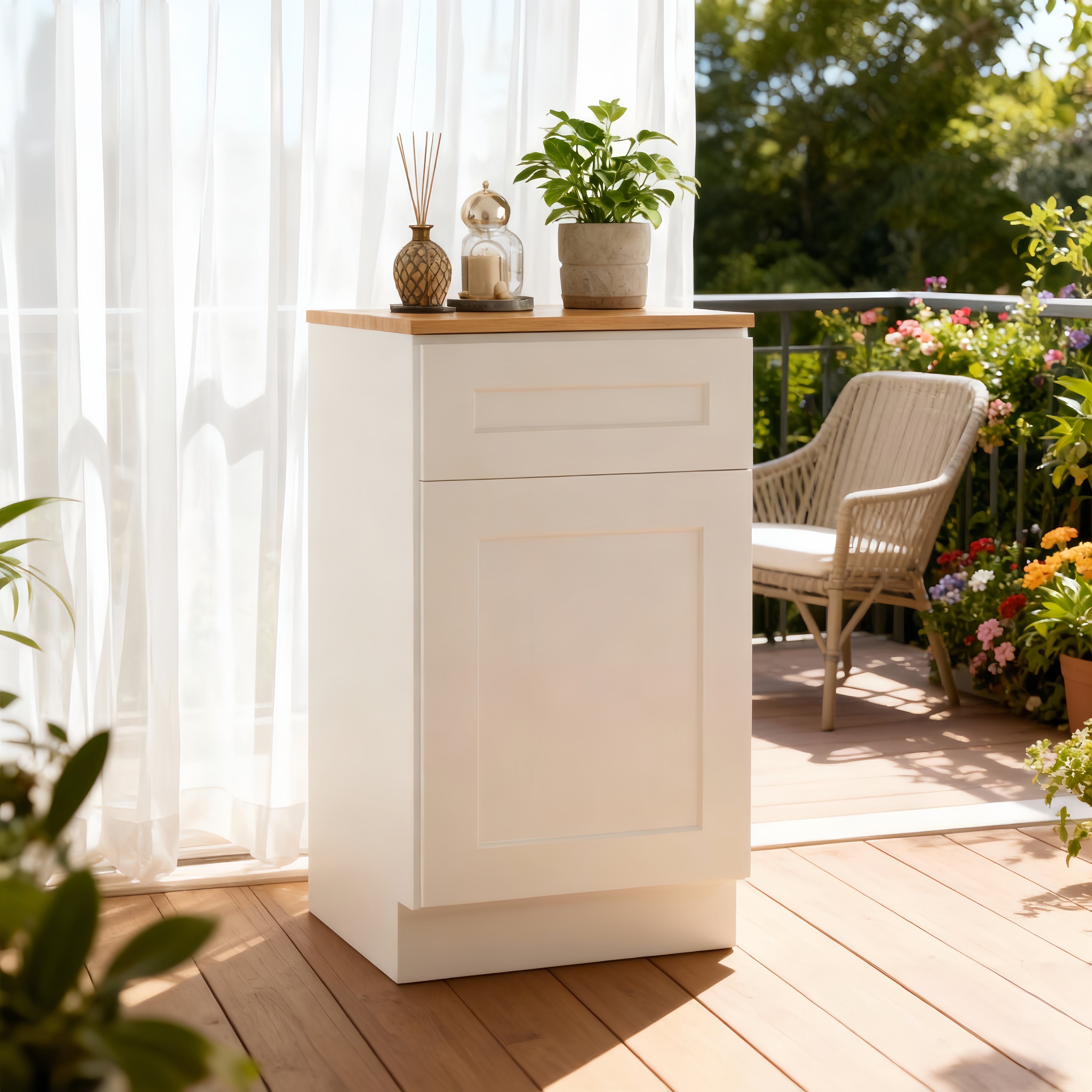12  White Shaker Base Cabinet With Soft-Close Door,Drawer,Space-Saving Solid Wood Unit With Adjustable Shelf For Kitchen, Bath, Laundry, Garage  12 W X 24 D X 34.5 H