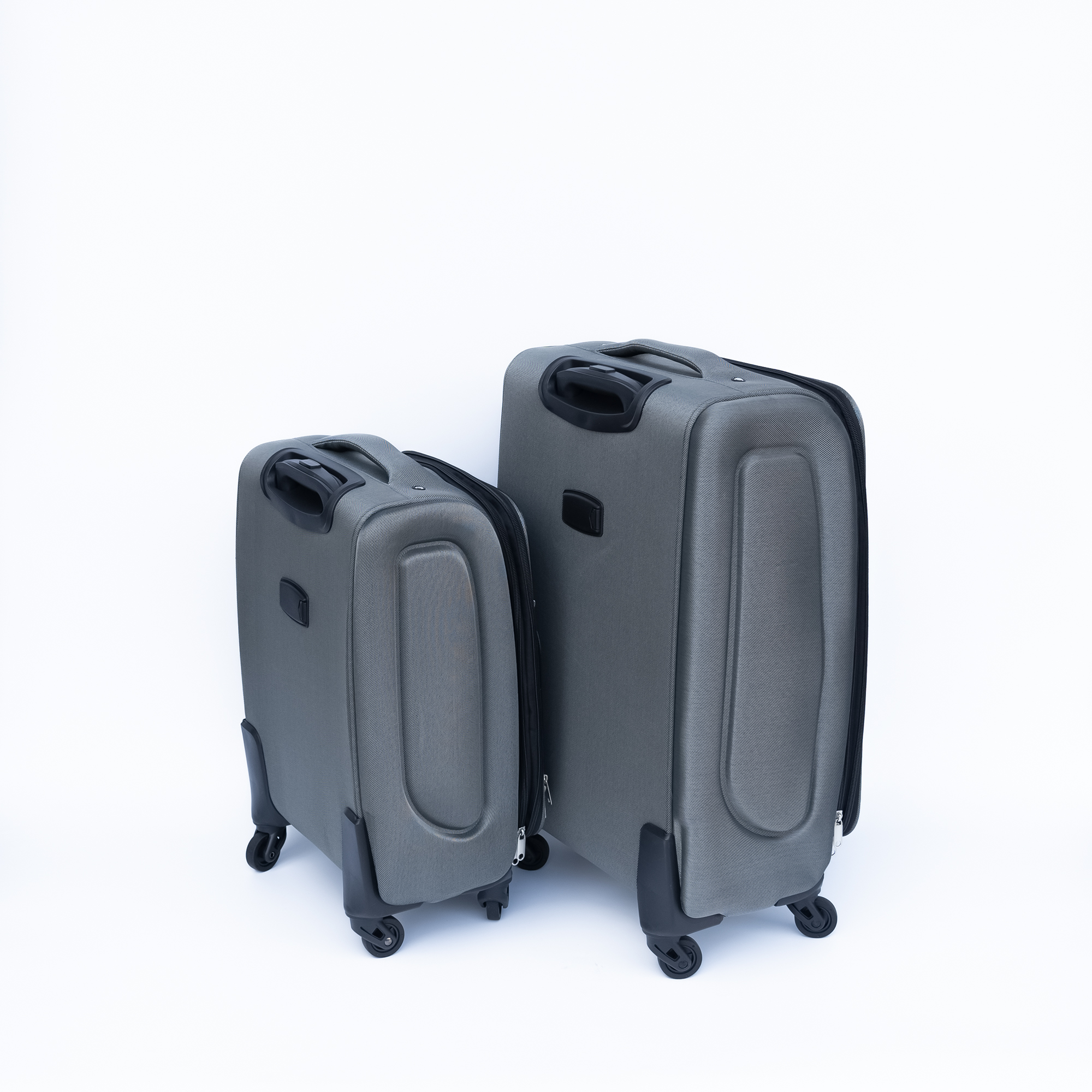 20 24 Travel Case Two-piece Suitcase Set Oxford Trolley Case Without Password Lock Universal Wheel Oxford Cloth Backpack GRAY 3