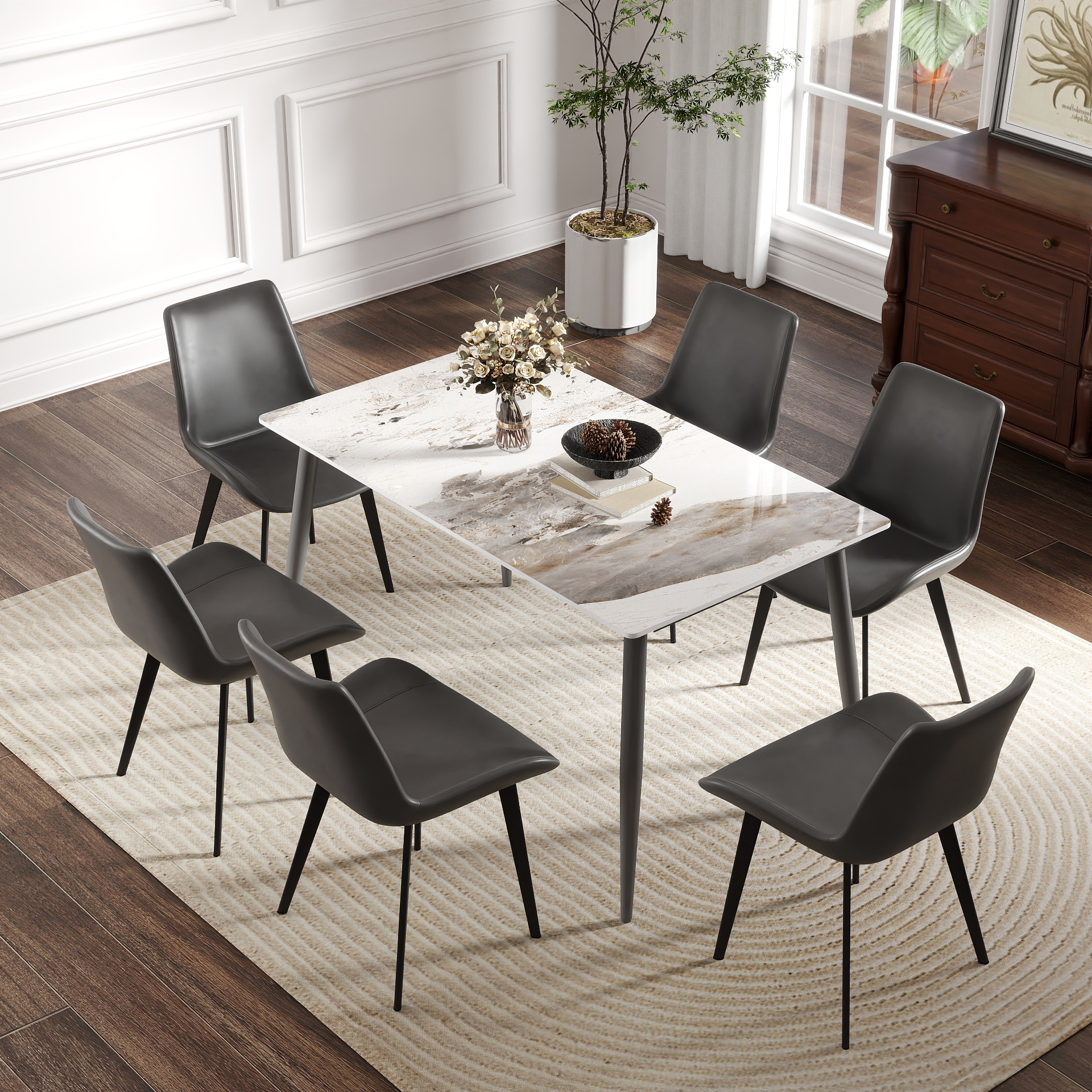 Rectangular Stone Dining Table, picture 3 of 5