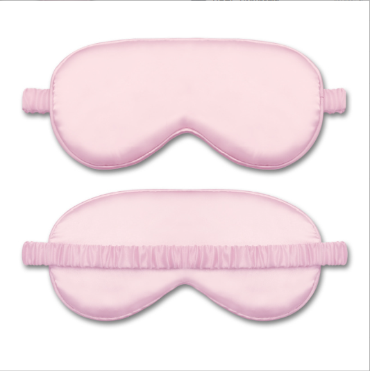 Imitation silk eye mask-light pink-1 piece
