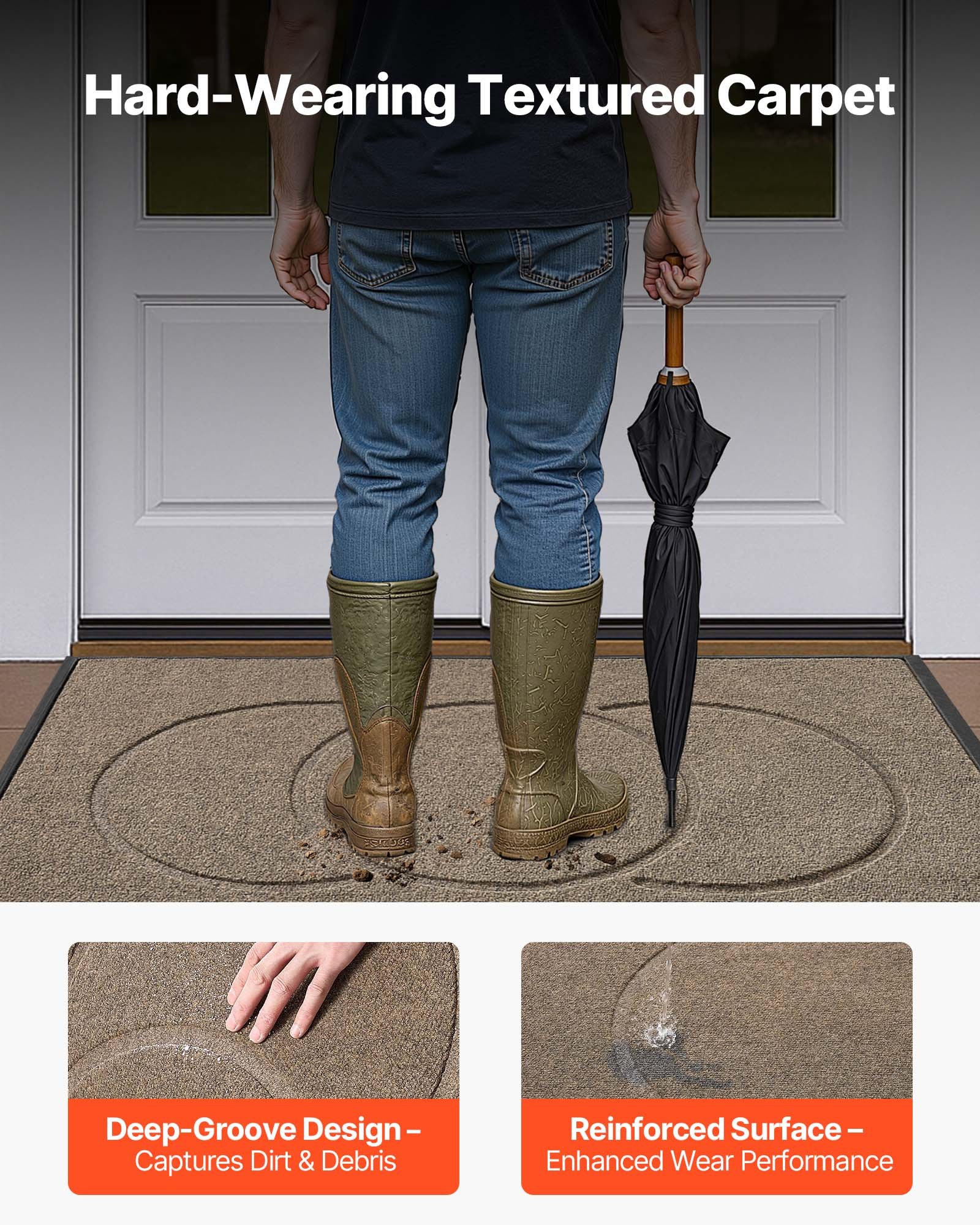 Front Door Mat, 1194 X 813 Mm Commercial Floor For Indoor And Outdoor, Modern — image 3