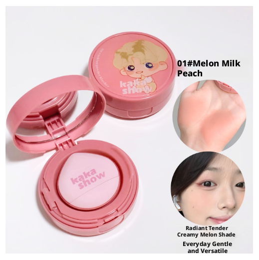 Peach blush powder-honey melon milk peach-1 piece