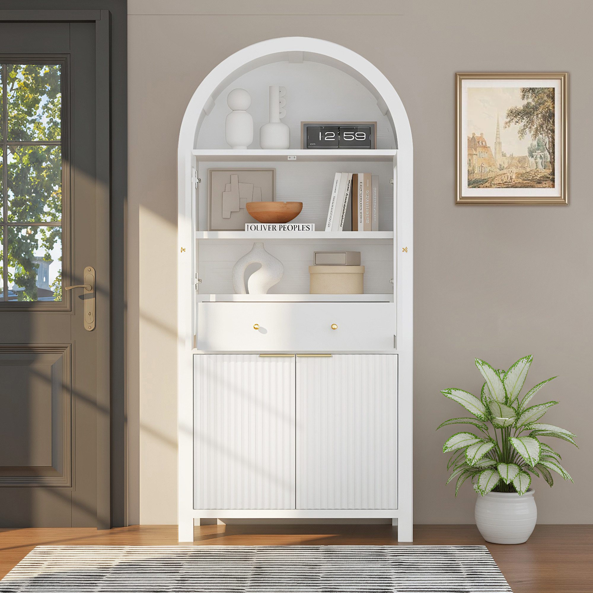 Tall Arched Pantry Cabinet, picture 4 of 4