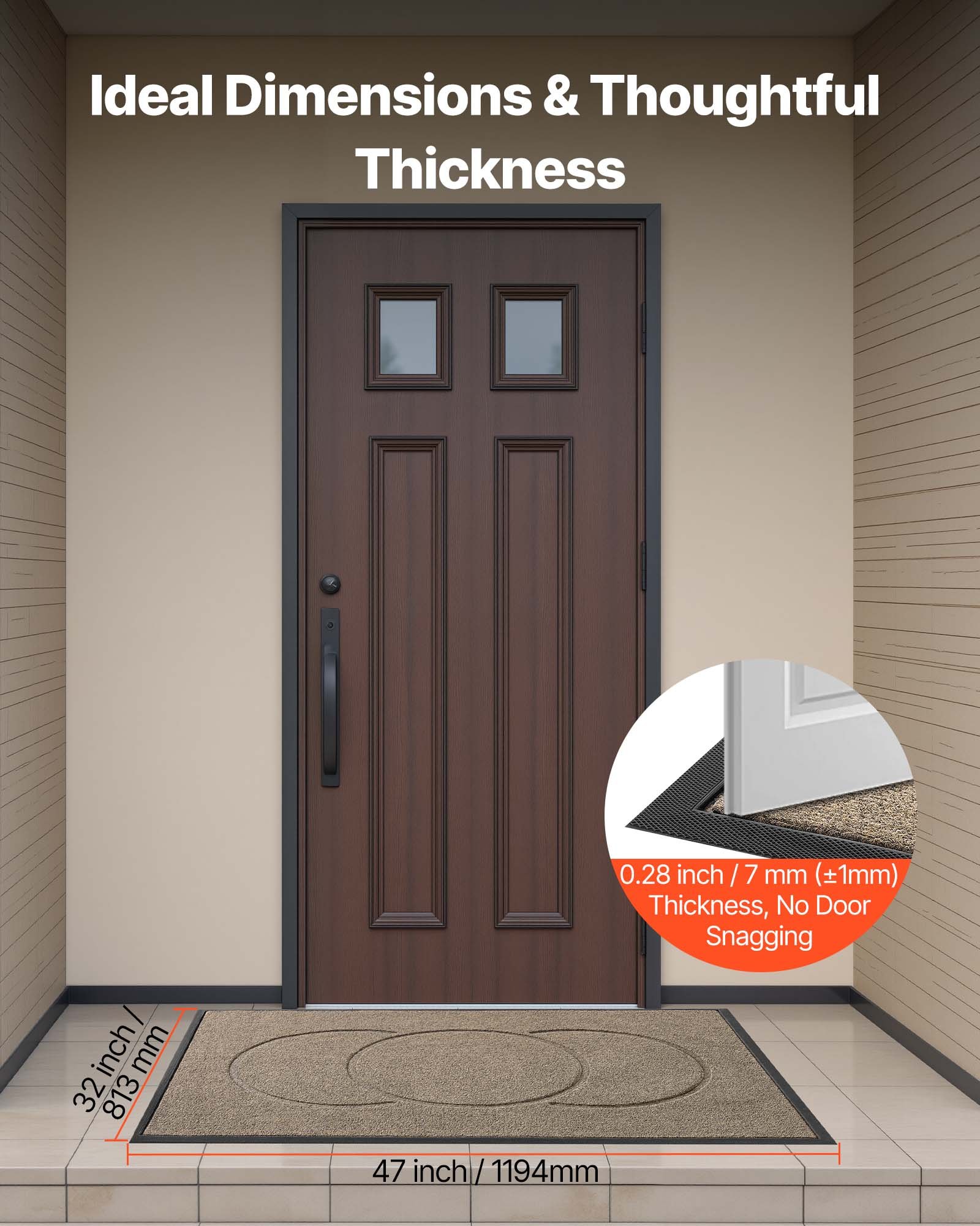 Front Door Mat, 1194 X 813 Mm Commercial Floor For Indoor And Outdoor, Modern — image 2