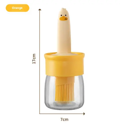 Little Yellow Duck Brush Pot-Orange