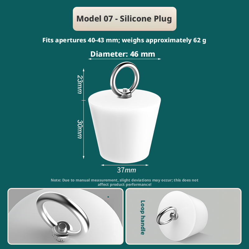 Stainless steel silicone plug-1-lifting ring
