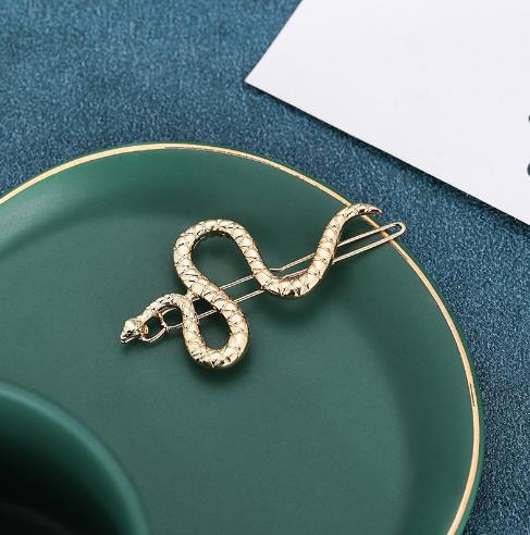 One-word snake-shaped hairpin-gold-1 piece-opp bag