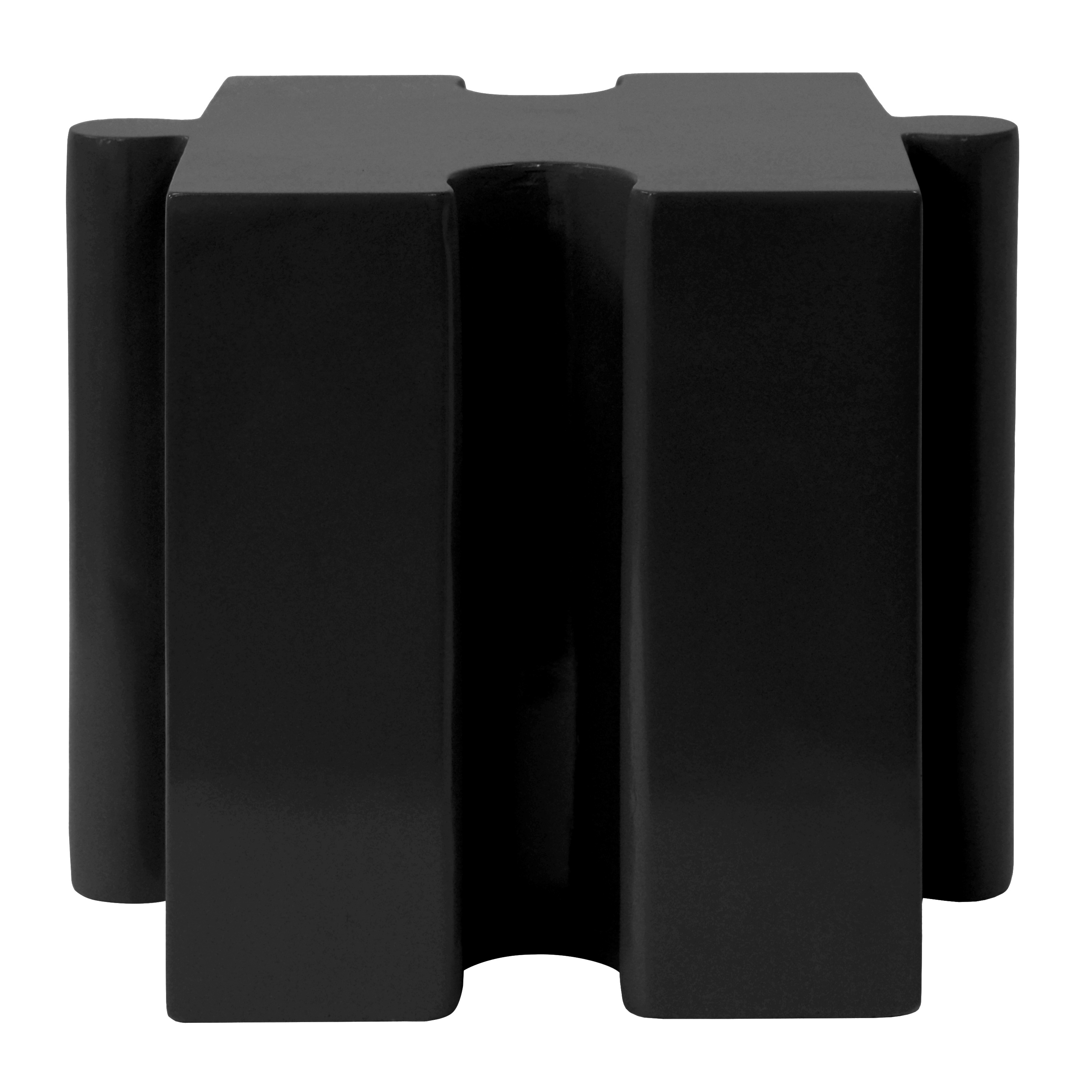 Modular Puzzle Art Side Table For Indoor And Outdoor Use Black_voghion.com