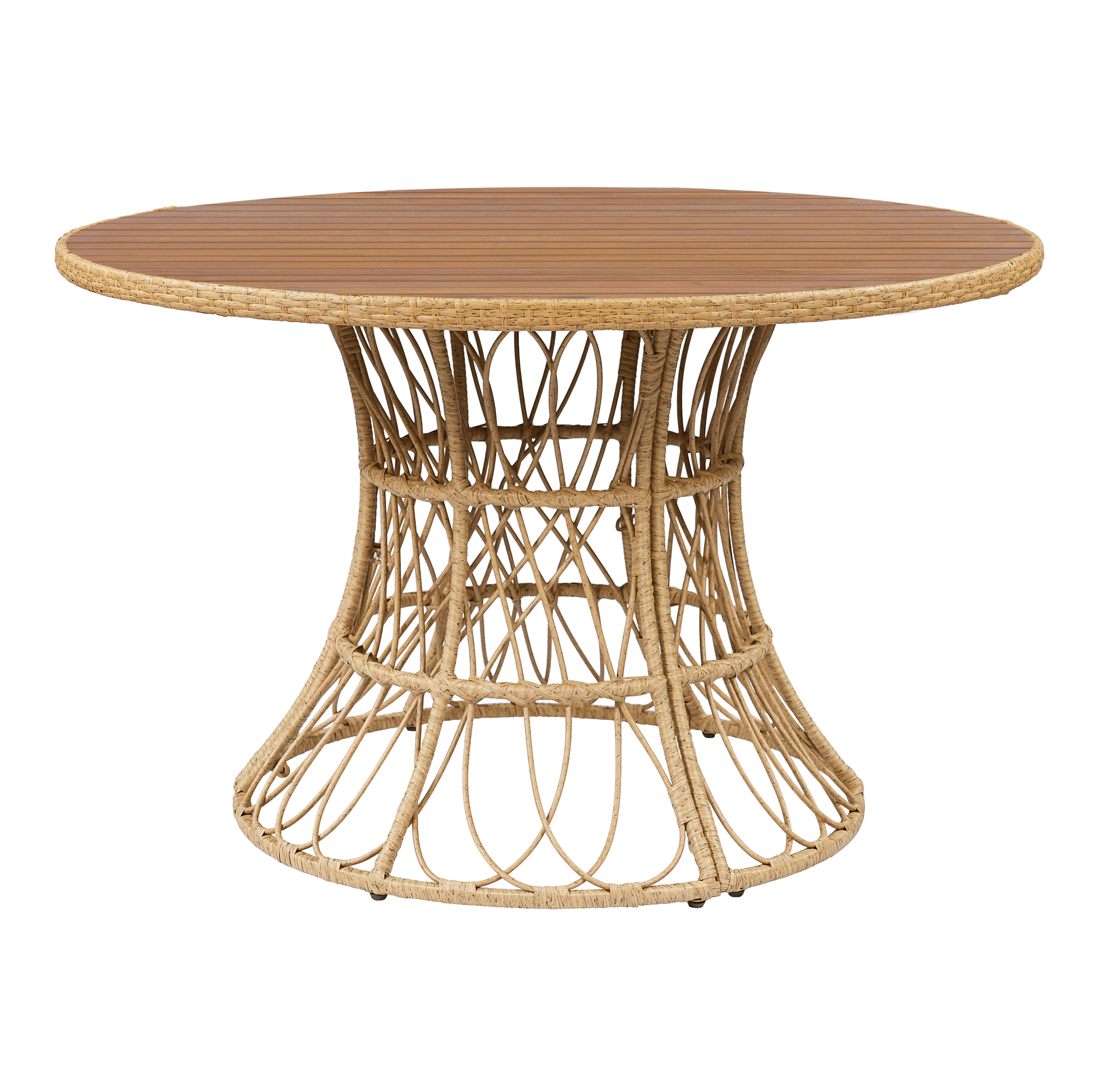 Round Acacia Outdoor Dining Table