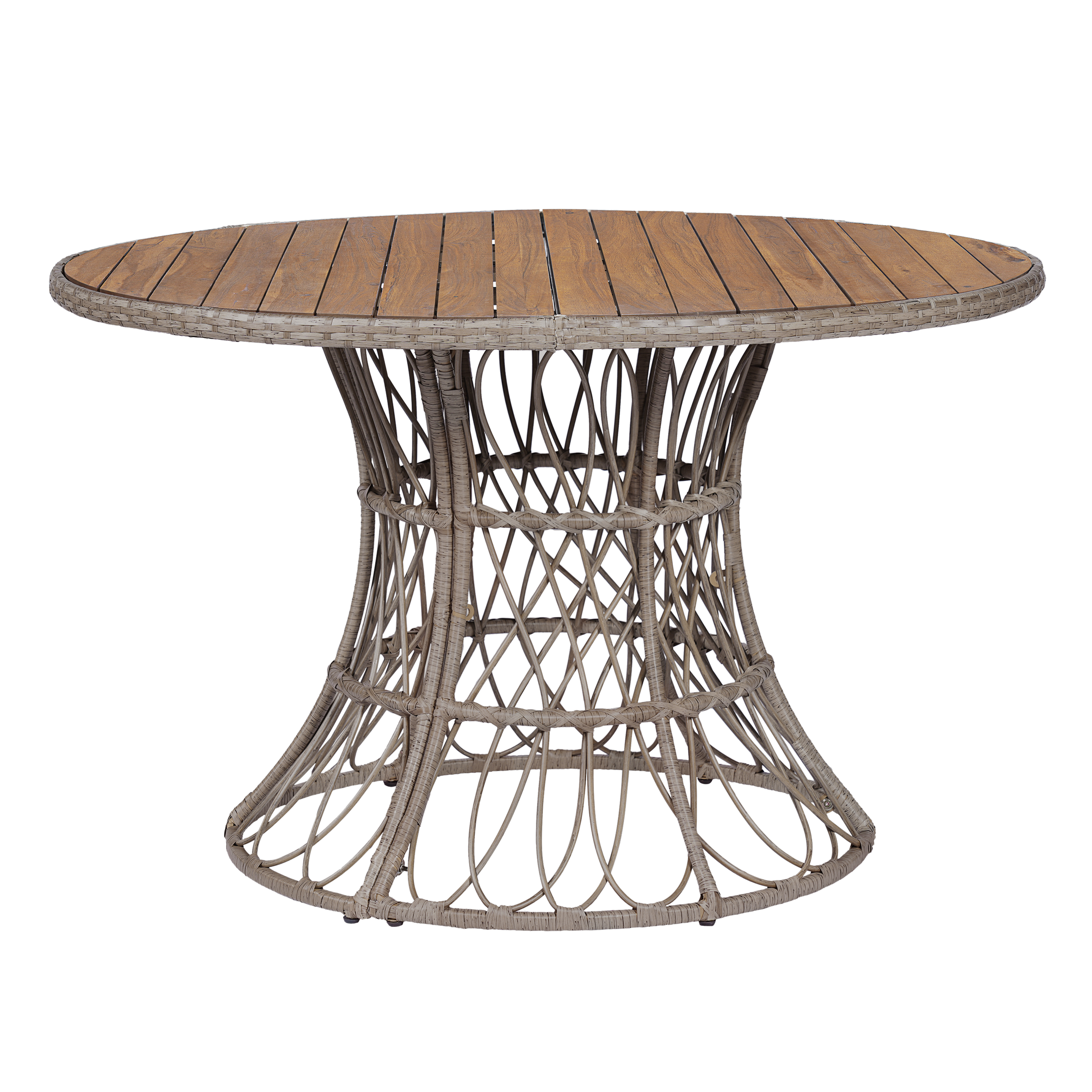 Round Acacia Outdoor Dining Table