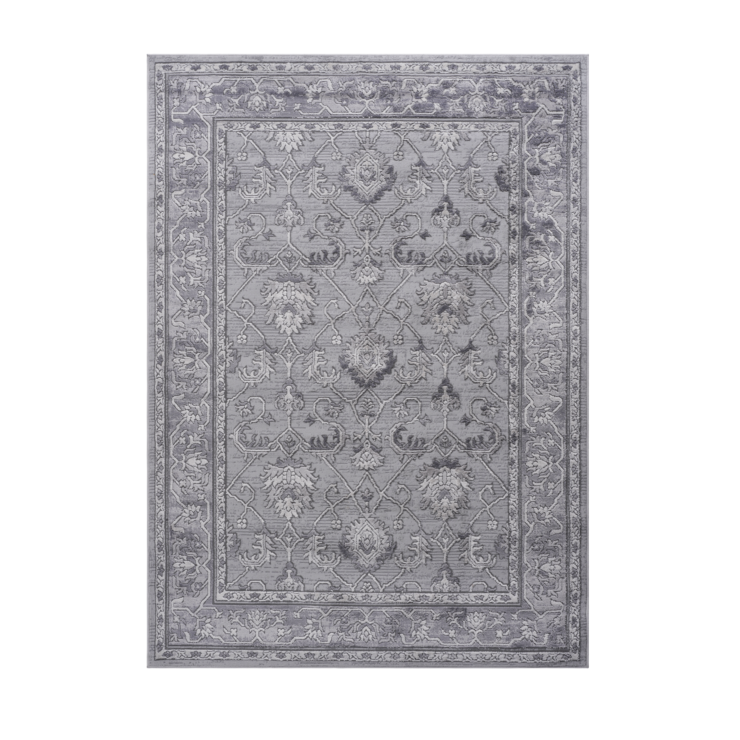 MARFI C Ollection 5X7 Grey Oriental Area Rug_maomaolike.com