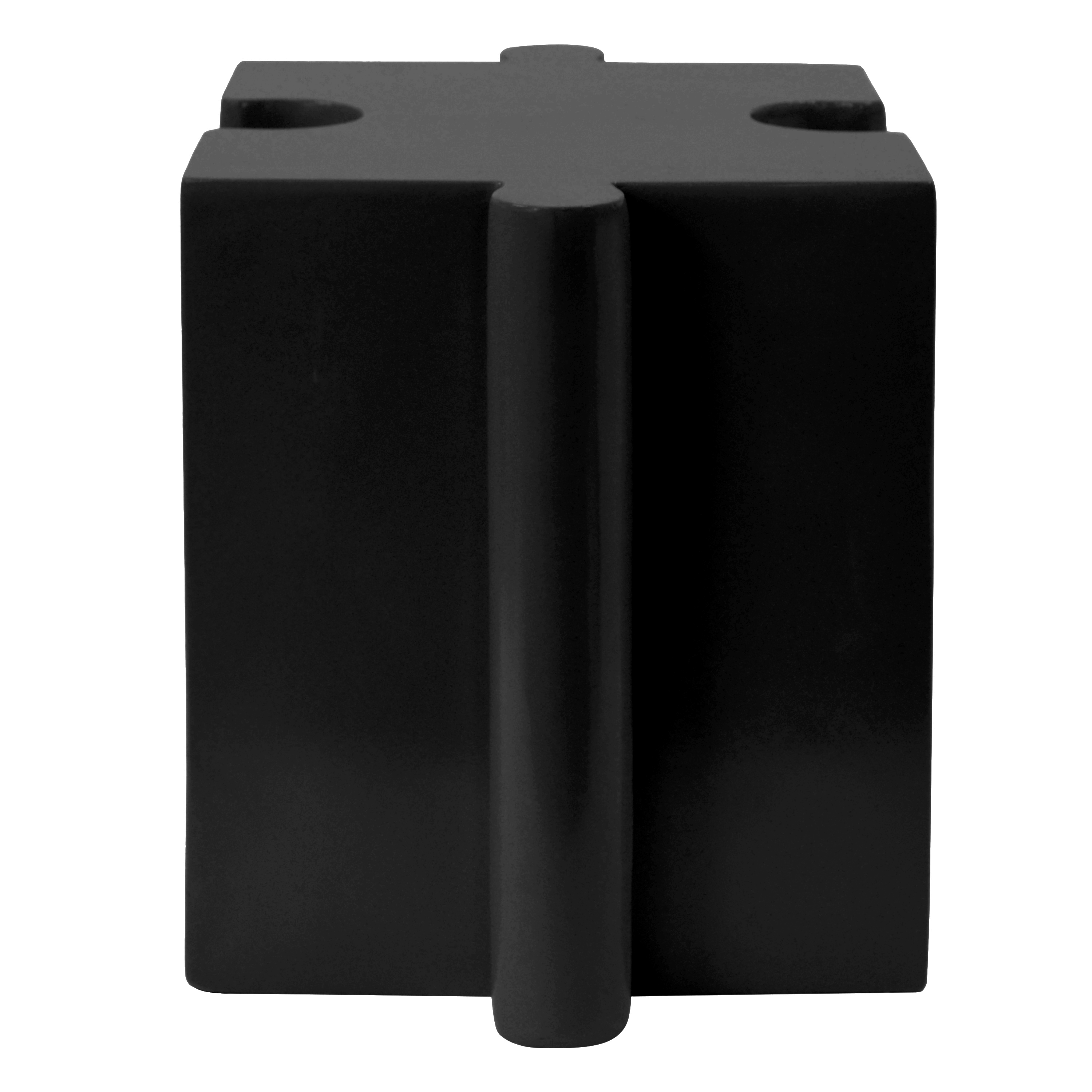 Modular Puzzle Art Side Table For Indoor And Outdoor Use Black_voghion.com