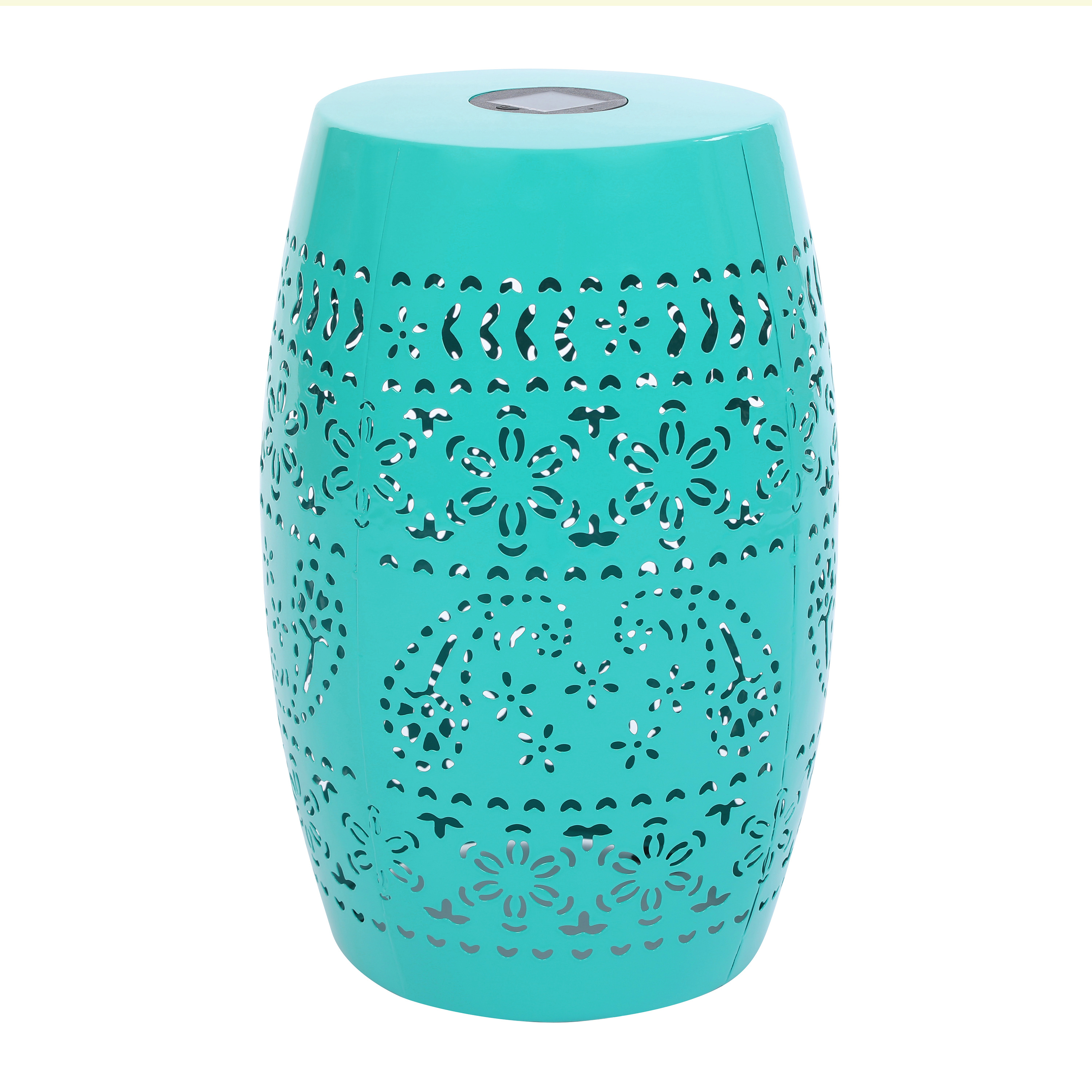 SOLAR SIDE TABLE,TEAL COLOREQfx_voghion.com