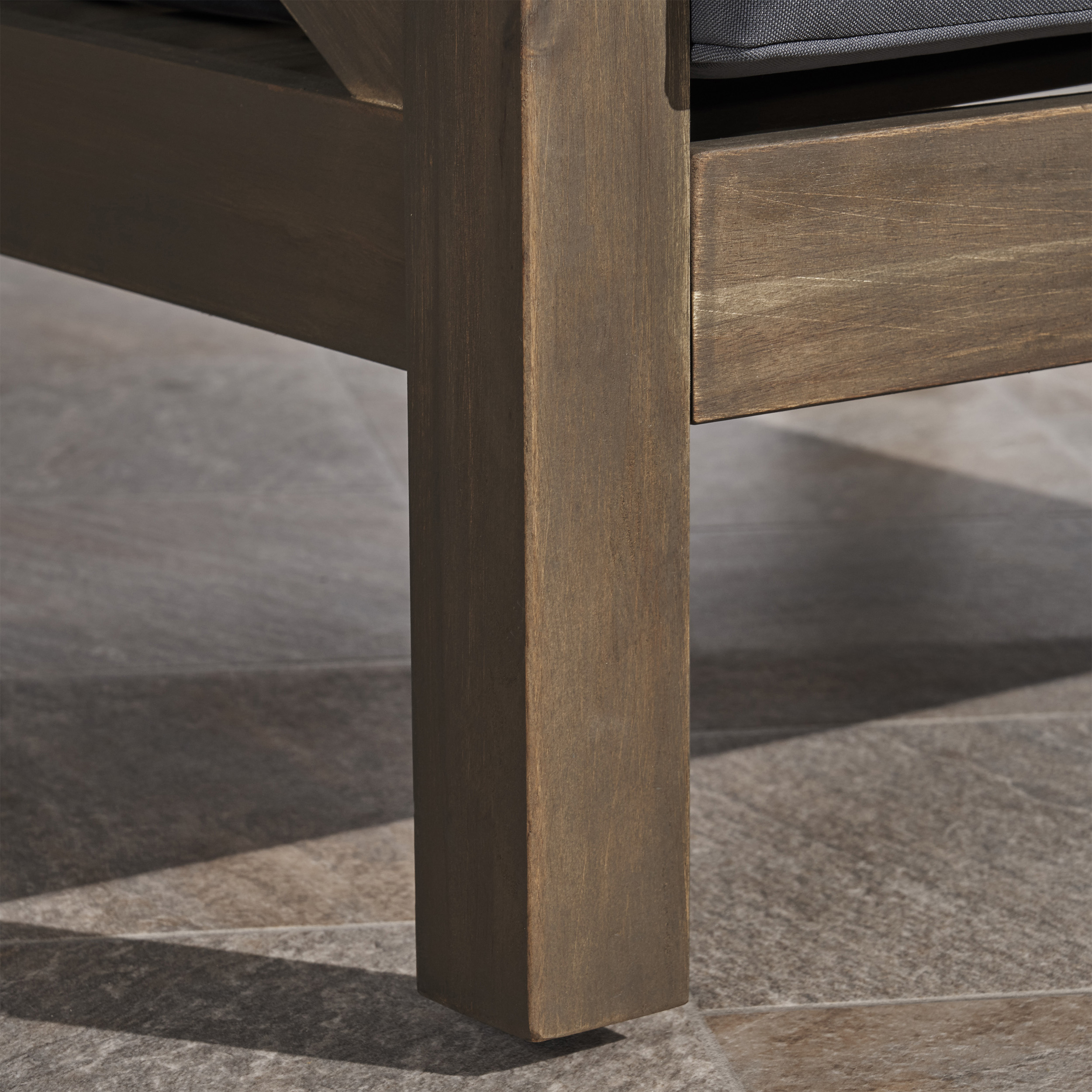 Acacia Wood Club Chair, picture 3 of 4