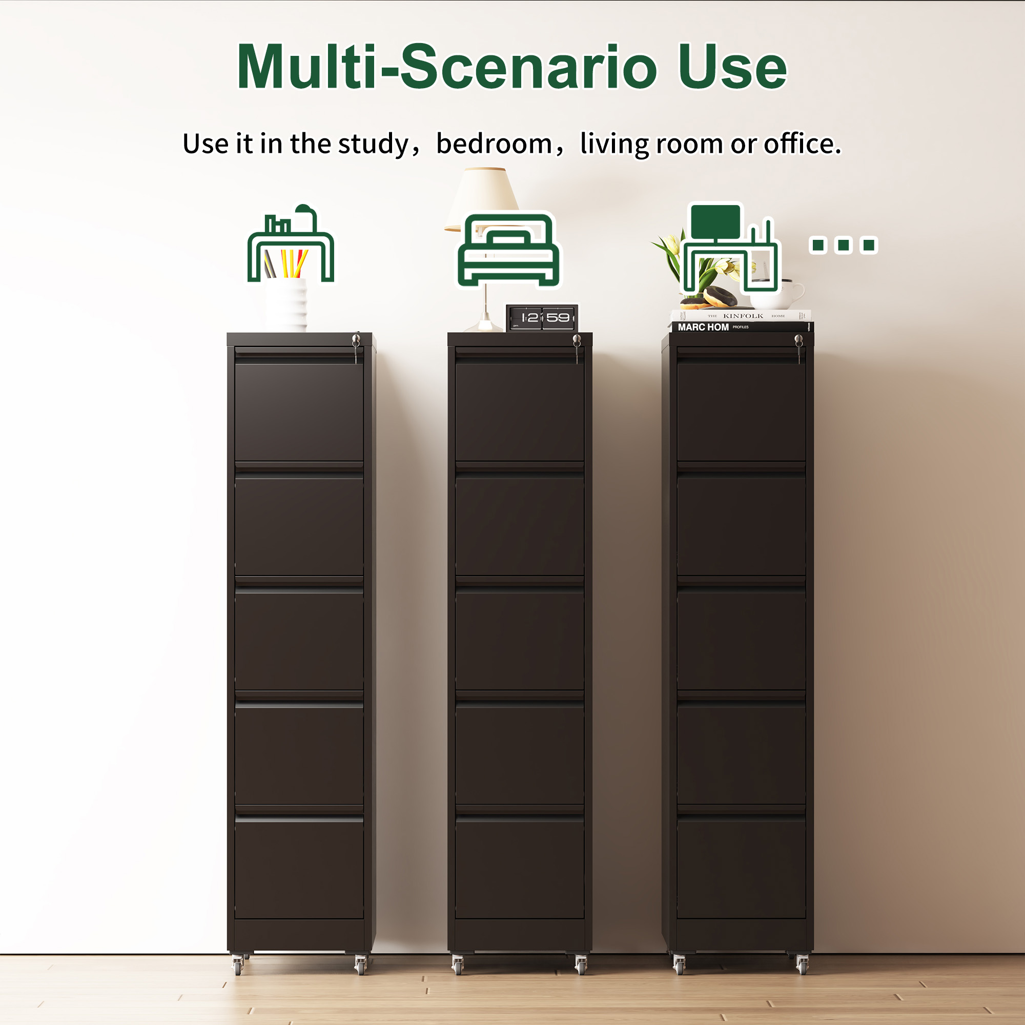 Metal Vertical File Cabinet, picture 3 of 4