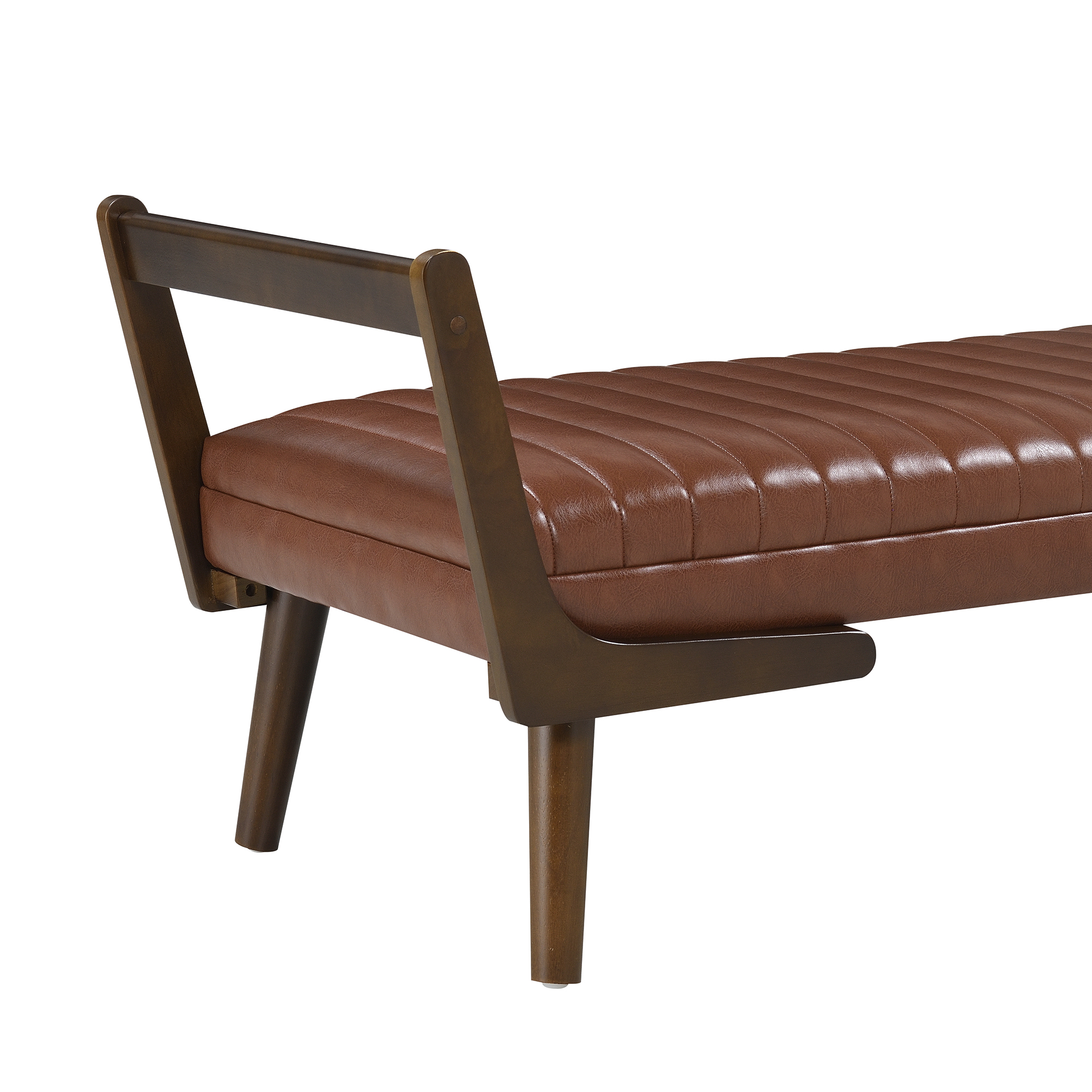 Upholstered Mid Century Bench, picture 4 of 4