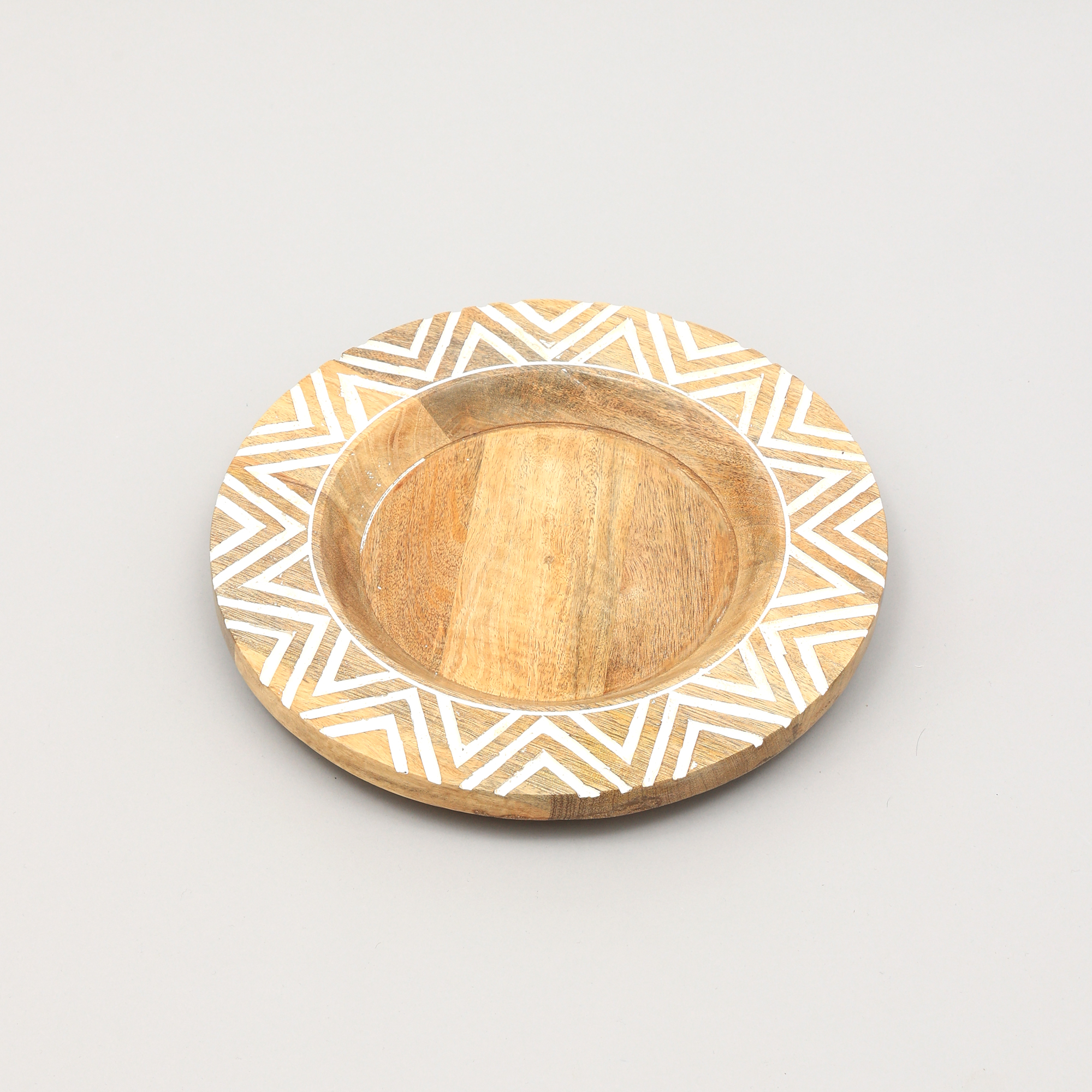 Handcrafted 13  Wood Charger Plate Wooden Dinning Placemat Artisan Wood Tableware