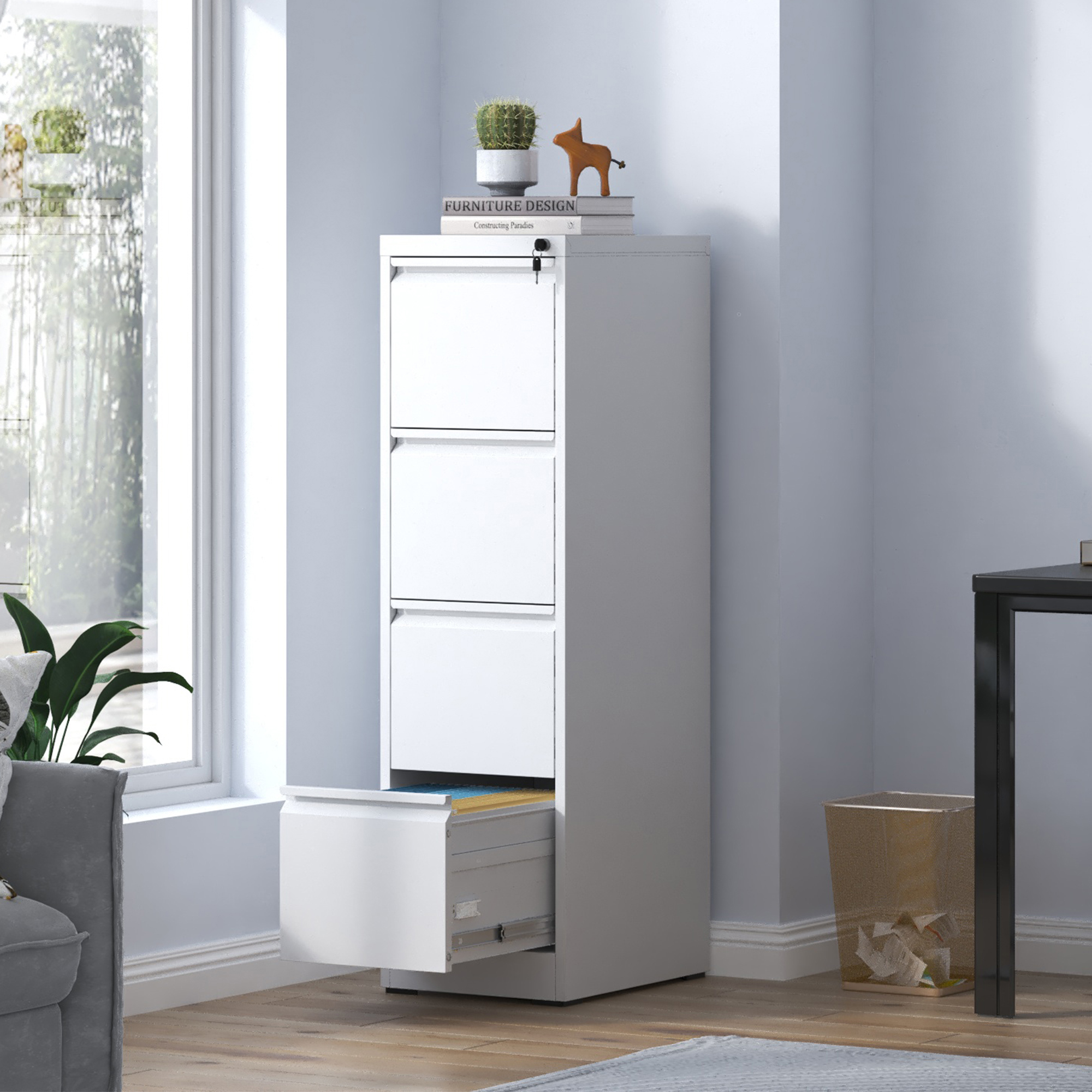 4 Drawer Metal File Cabinet, picture 2 of 4