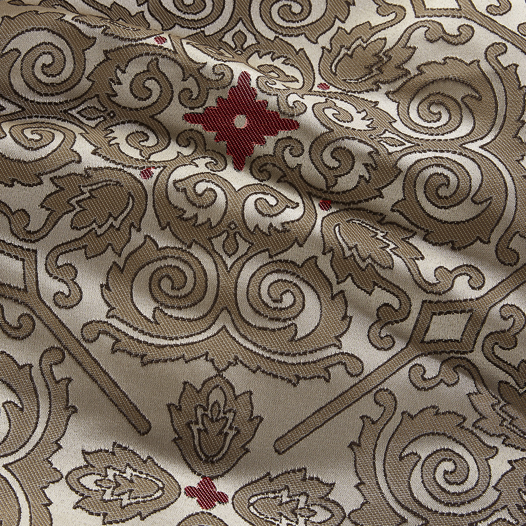 Queen 7 Piece Jacquard Comforter Set With Throw Pillows