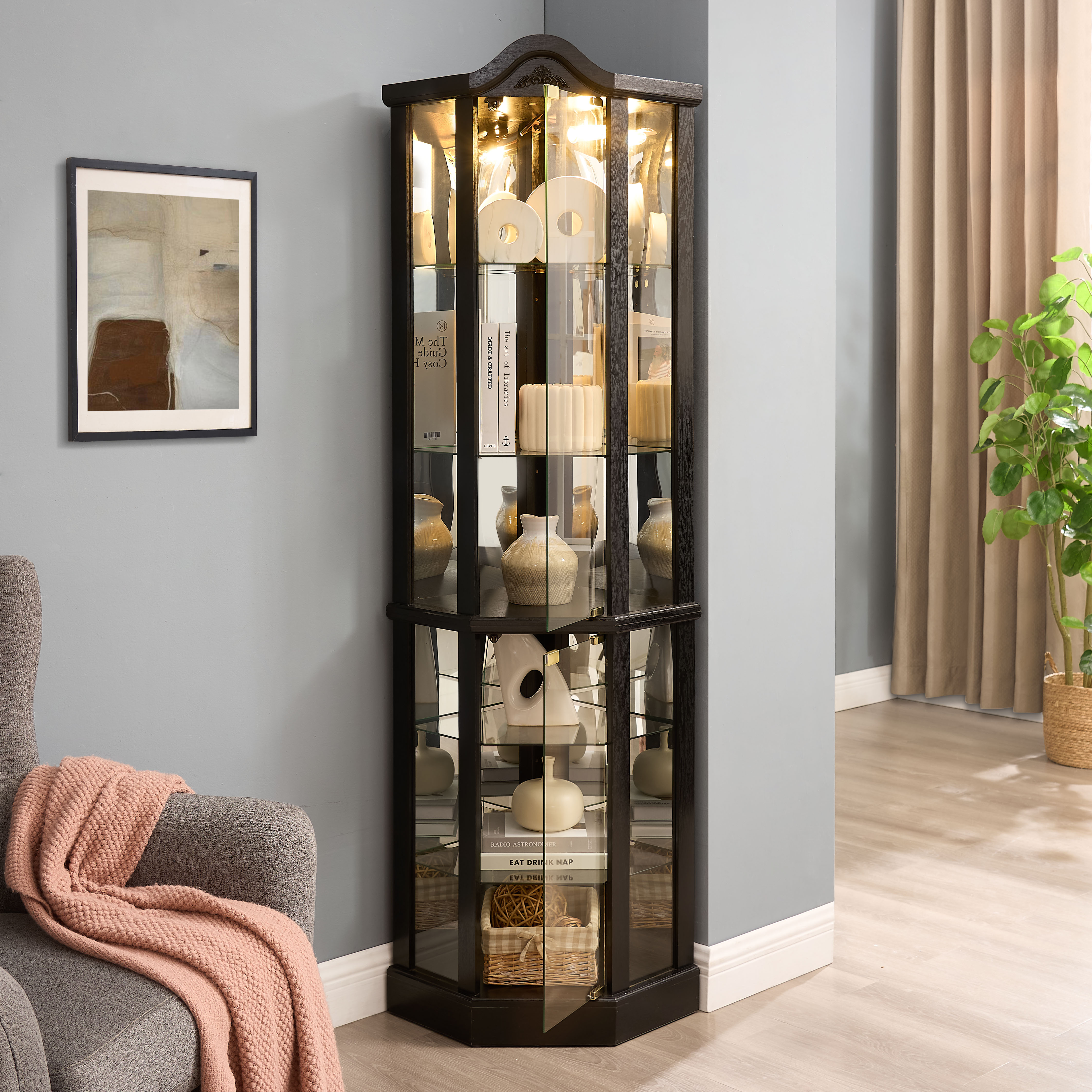 Glass Display Corner Cabinet, picture 4 of 5