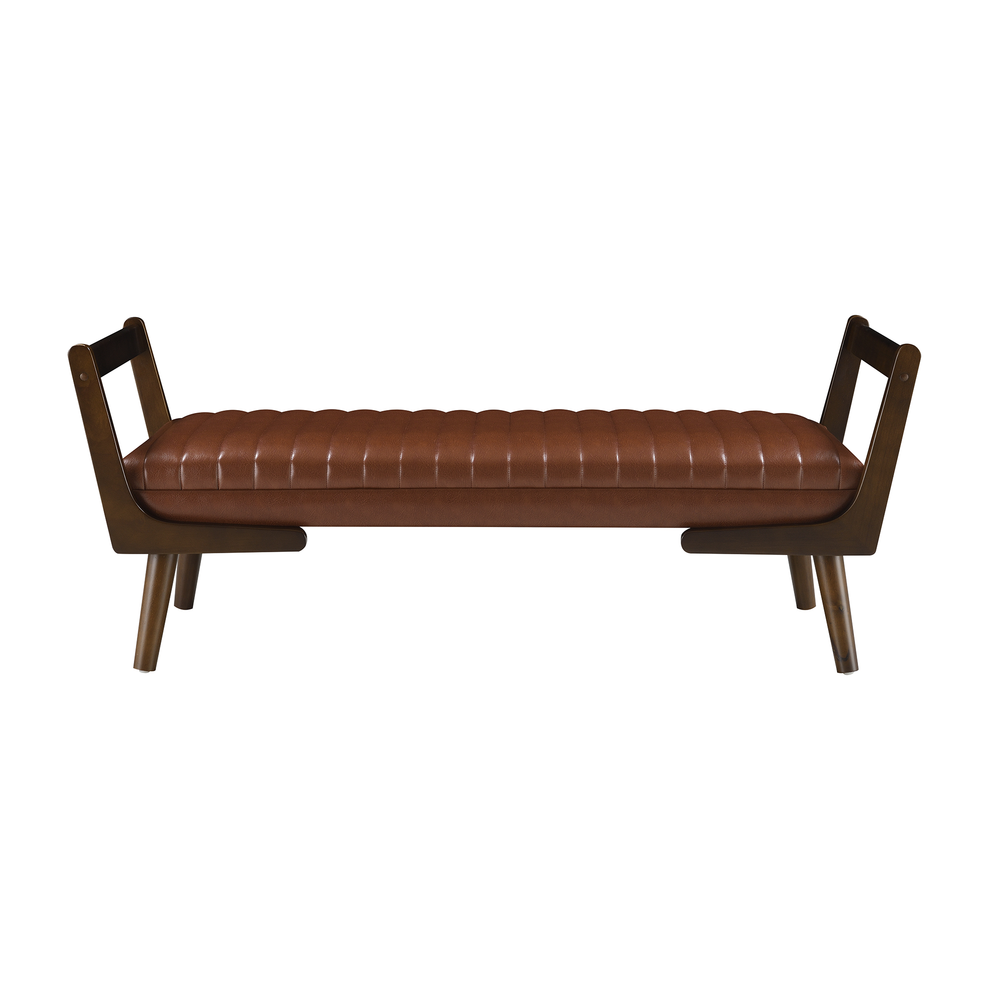 Upholstered Mid Century Bench