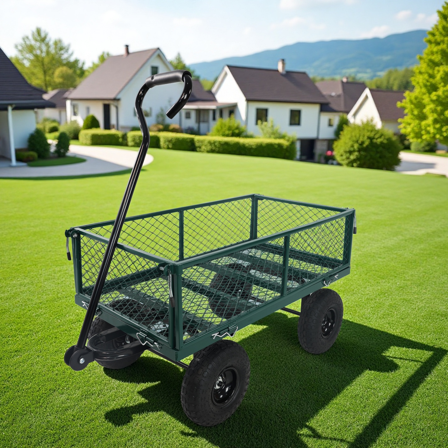 Wagon Cart Garden Cart Trucks Make It Easier To Transport Firewood  Green