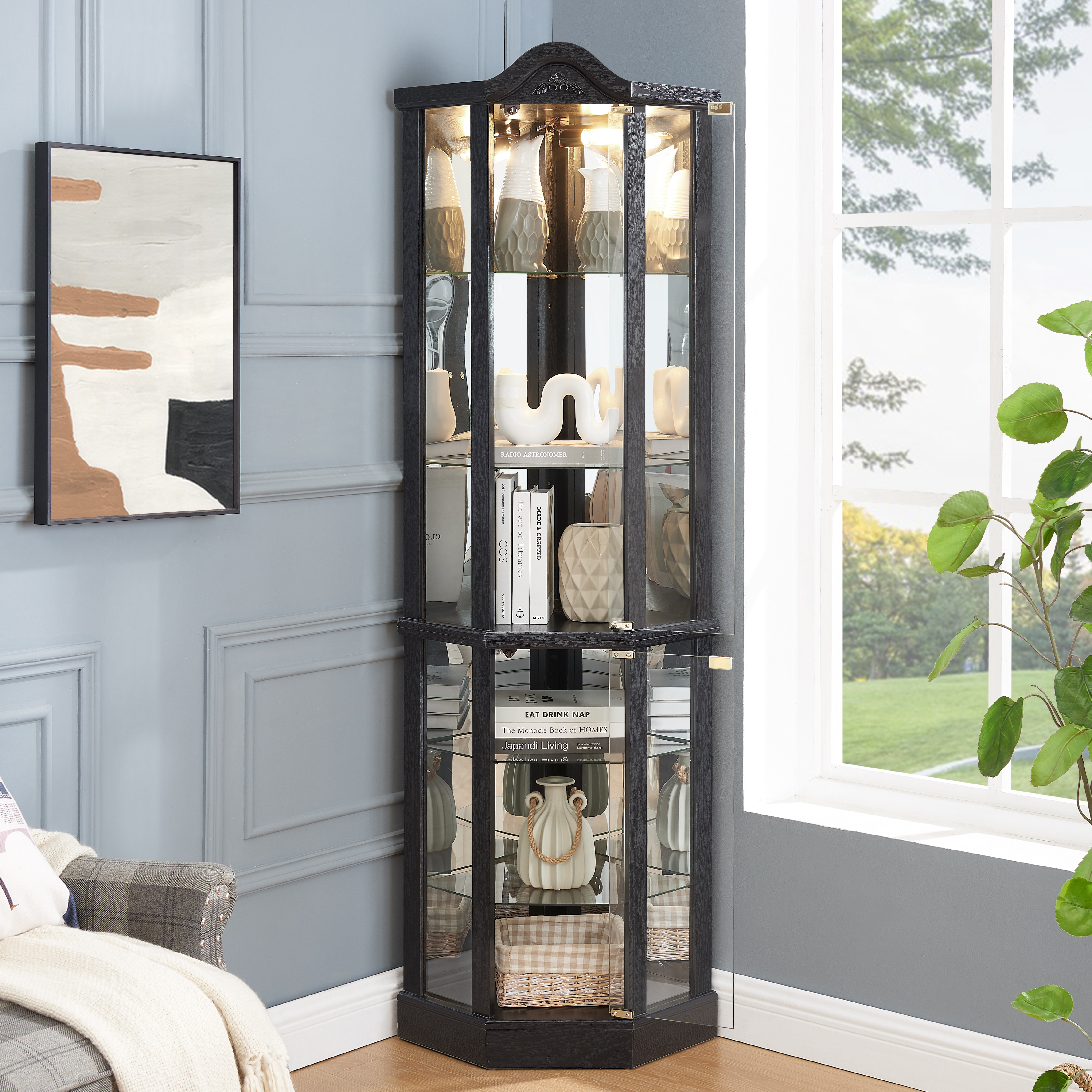 Glass Display Corner Cabinet, picture 2 of 5