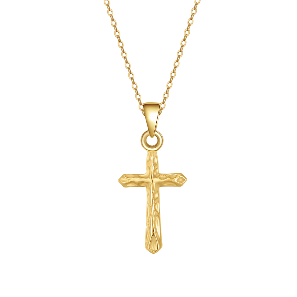 Gold Cross Pendant Necklace