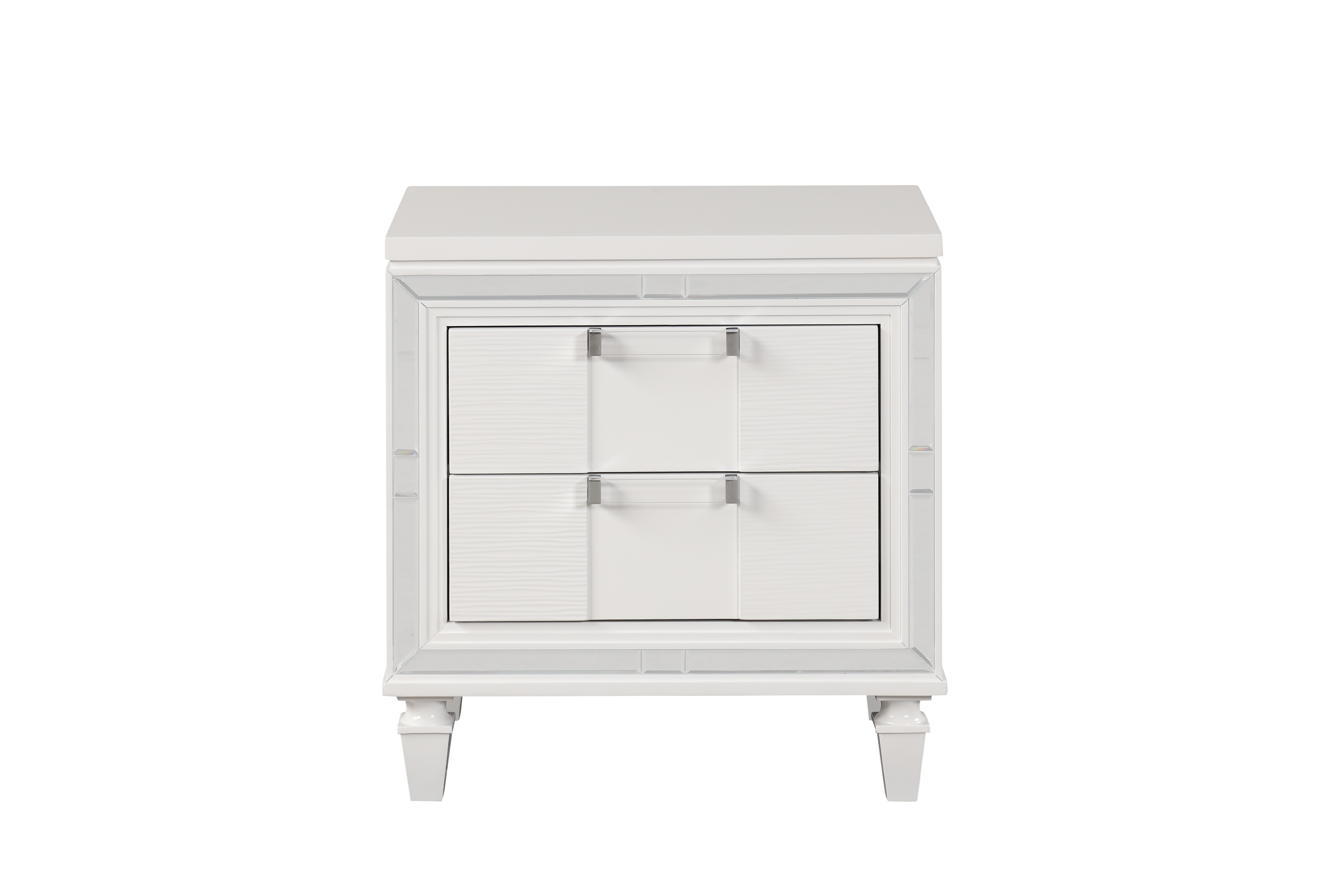 Genoa G05790-N Nightstand , Sparkling White