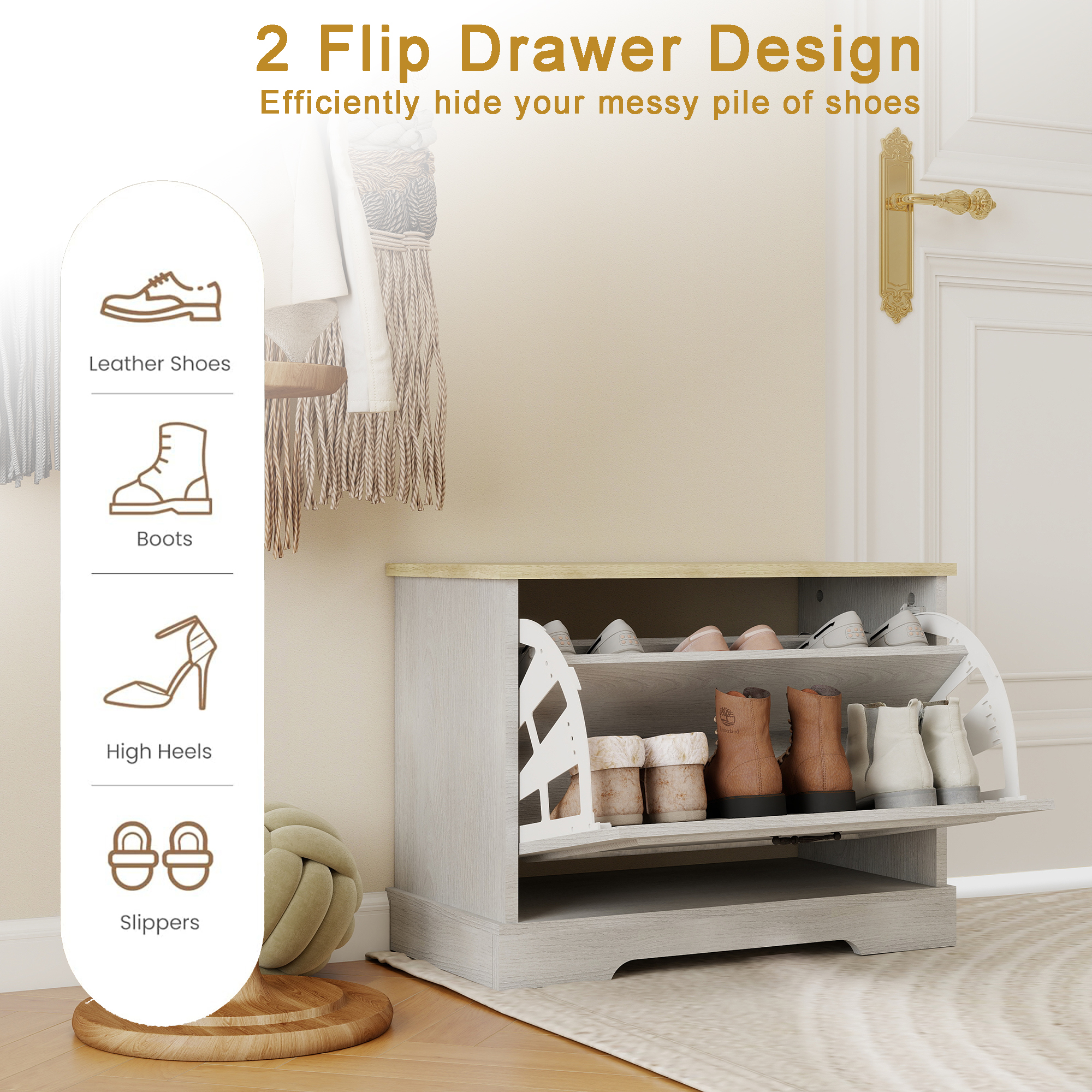 Shoe Storage Bench, picture 4 of 5