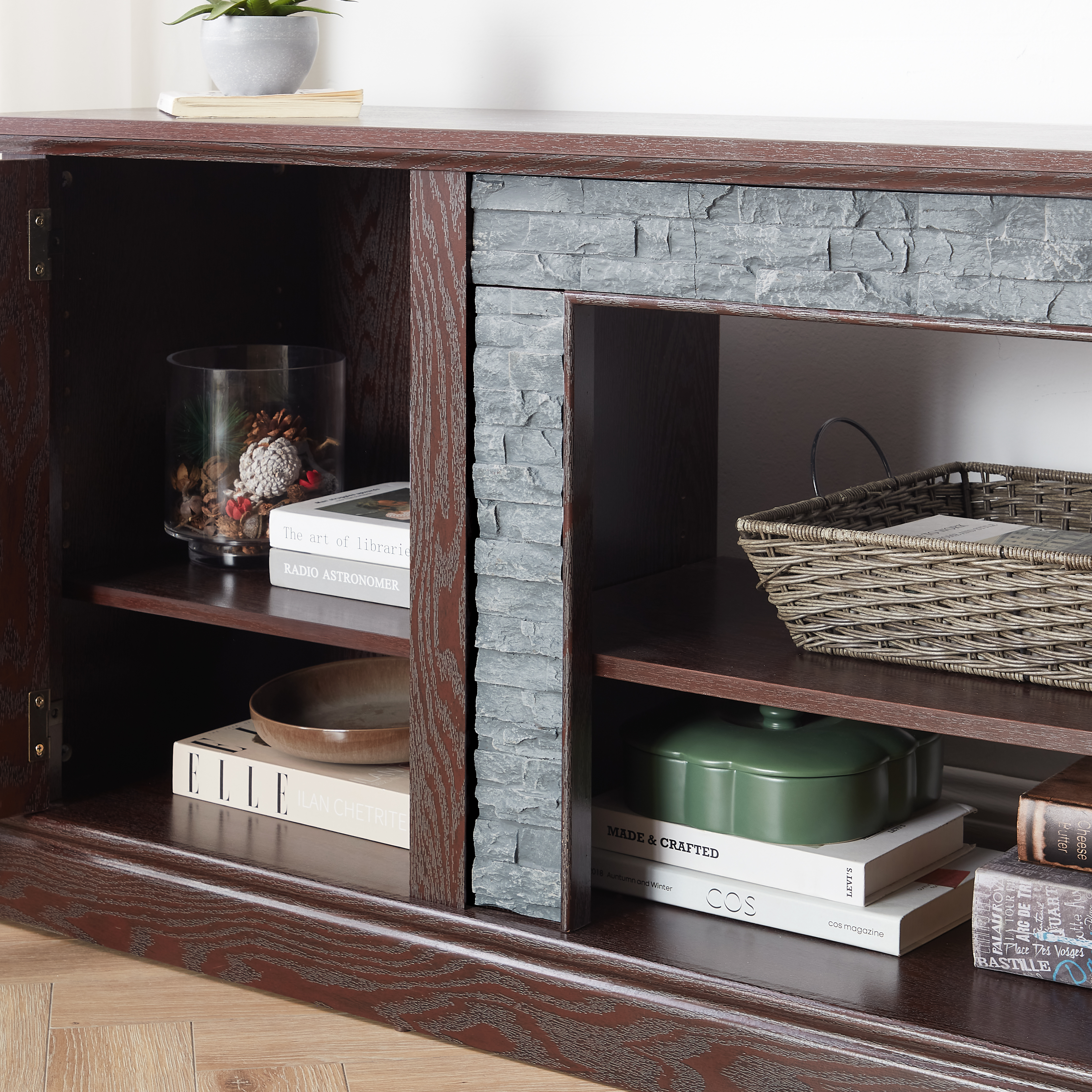 Faux Stone TV Stand, picture 4 of 4