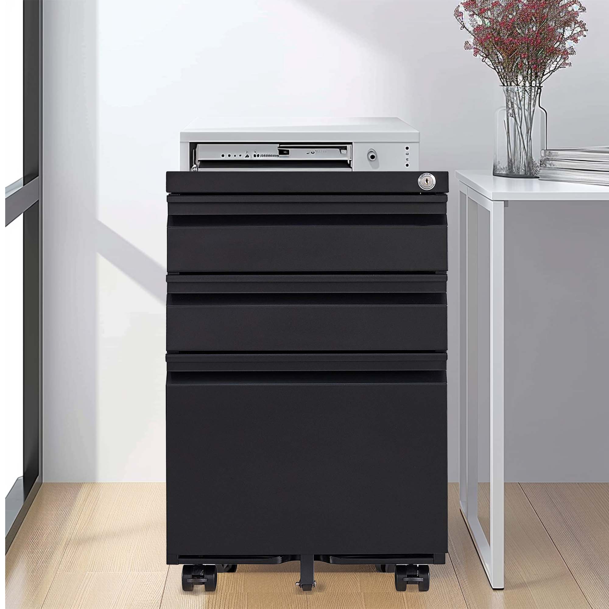 3 Drawer Mobile File Cabinet, picture 2 of 4