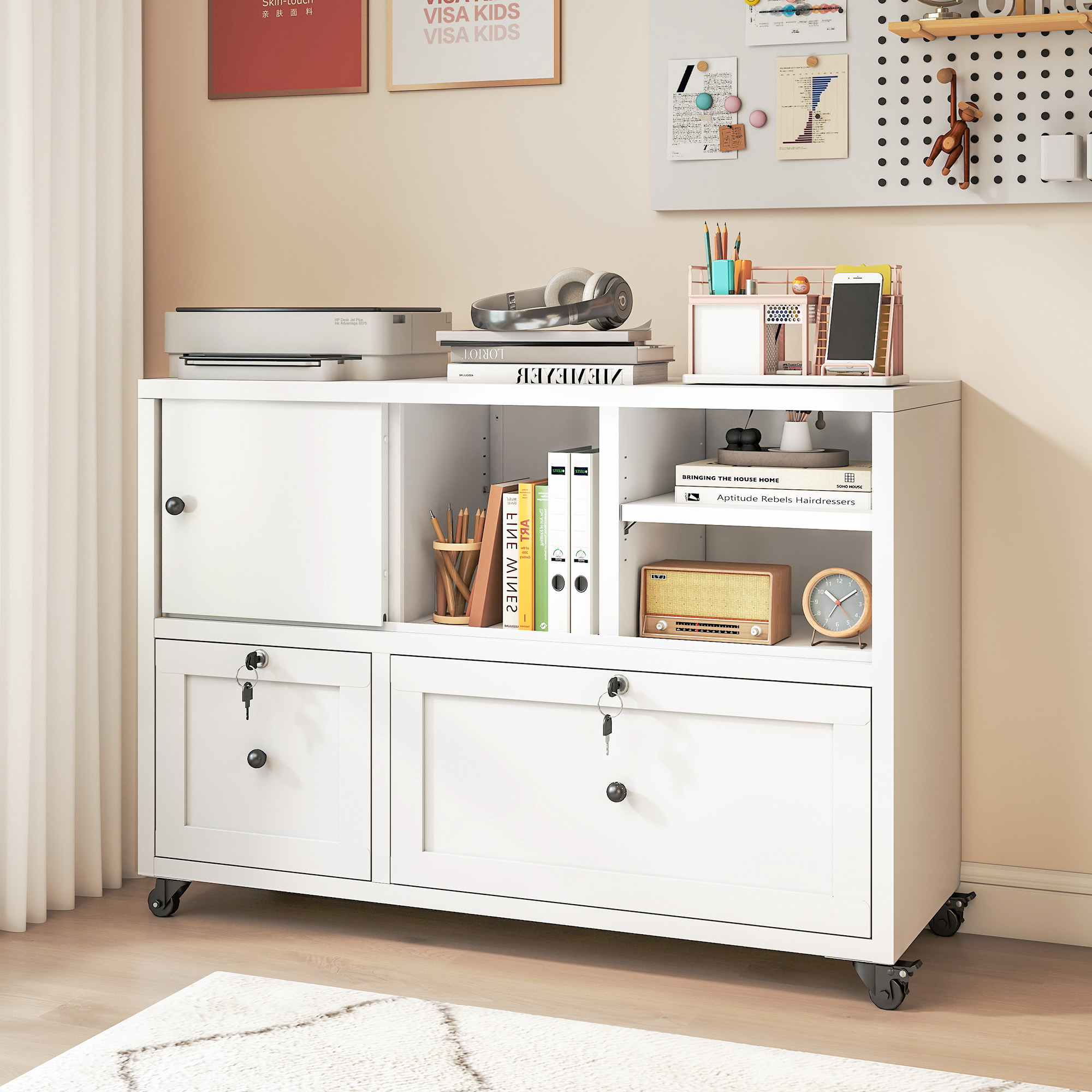 2-Drawer Metal Filing Cabinet