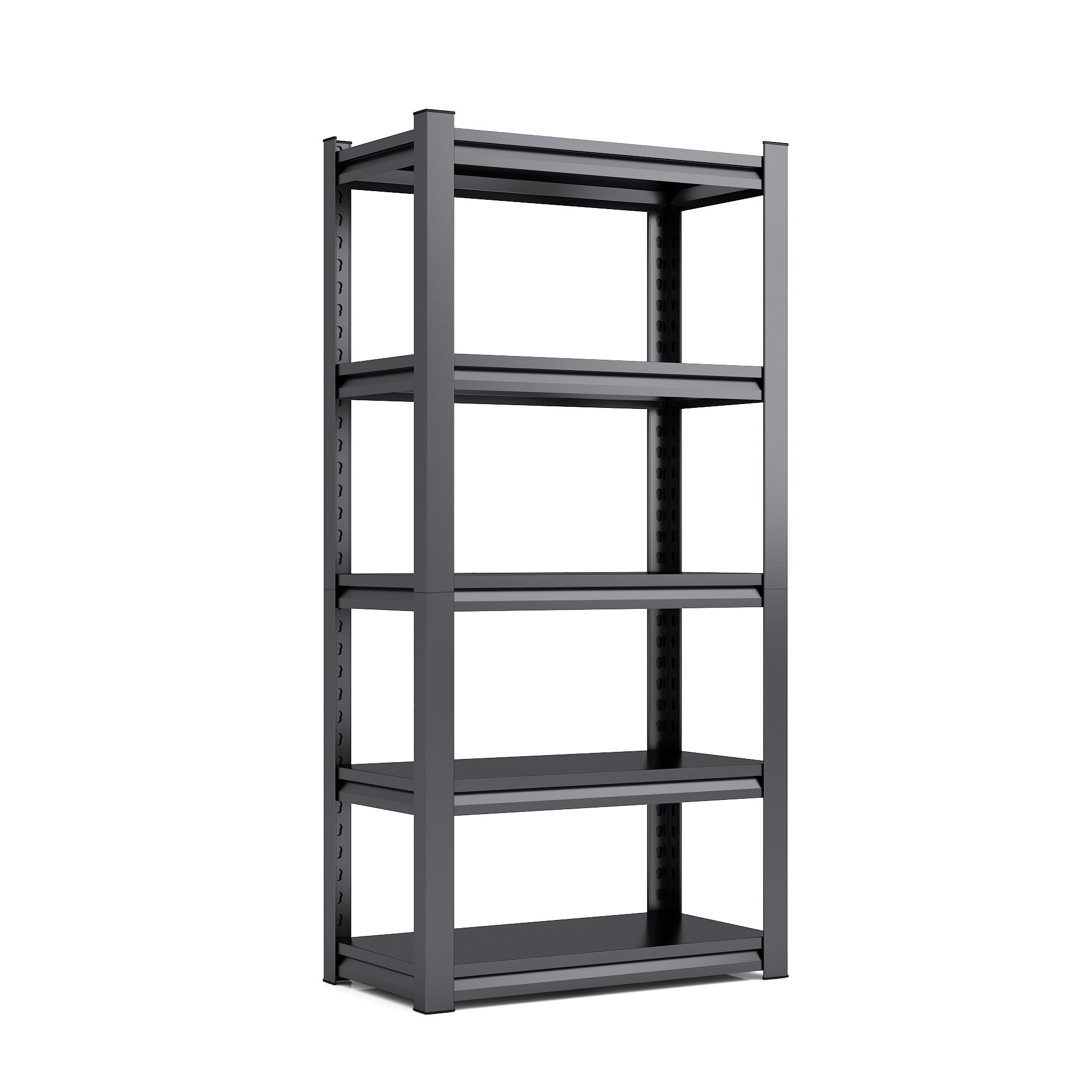 63 H 5 Tier Metal Shelves For Storage Garage Shelving 2000LBS Heavy Duty Storag