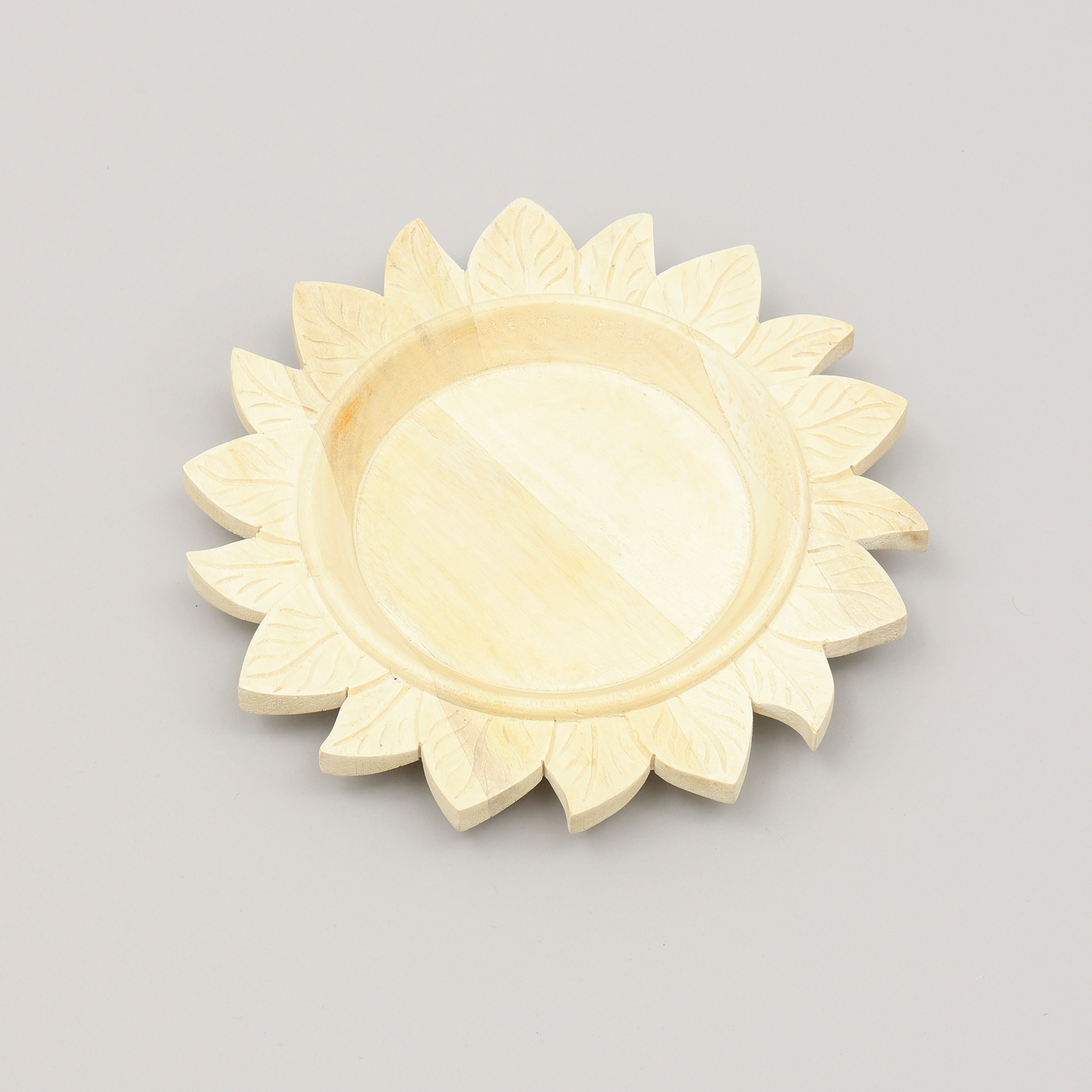 Handcrafted 13  Wood Charger Plate Wooden Dinning Placemat Artisan Wood Tableware