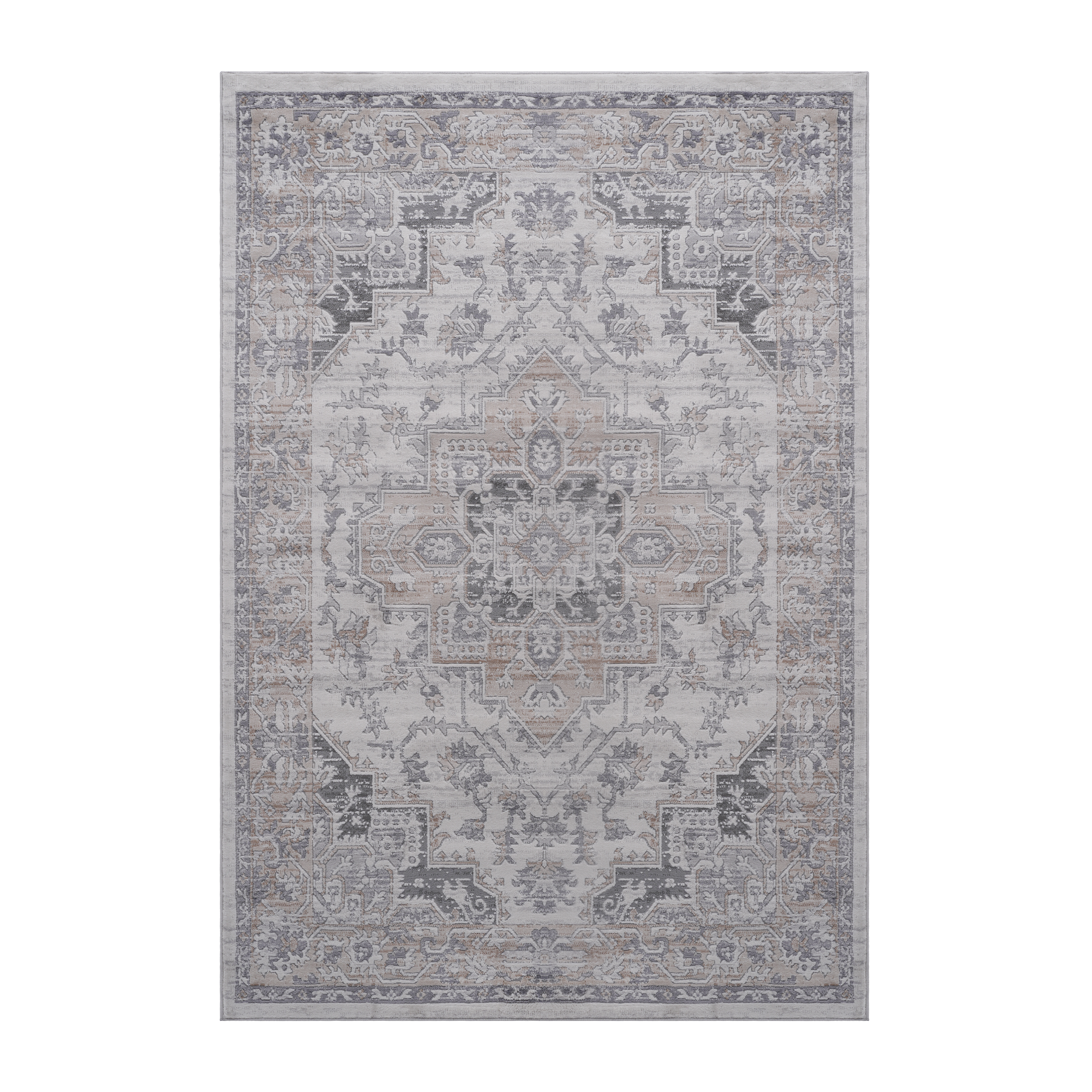 MARFI 6X9 Ivory Beige Oriental Area Rug_voghion.com