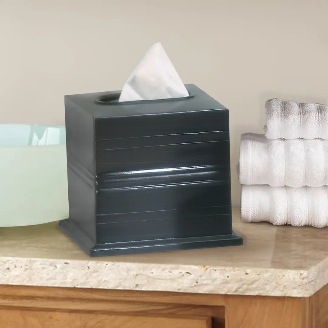 Tissue Box Stainless Steel Square Facial Tissue Box Holder  Oil Rubbed Bronze Finish