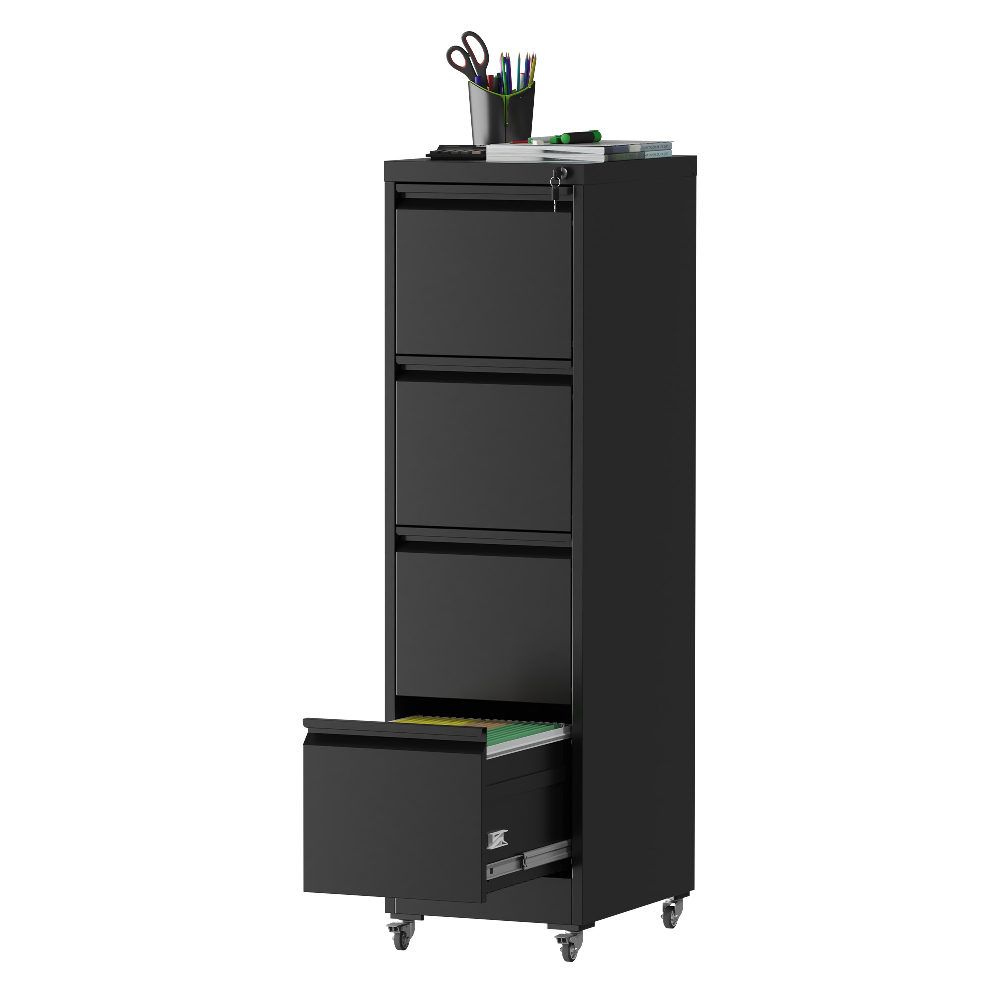 Metal Locking File Cabinet, picture 1 of 4